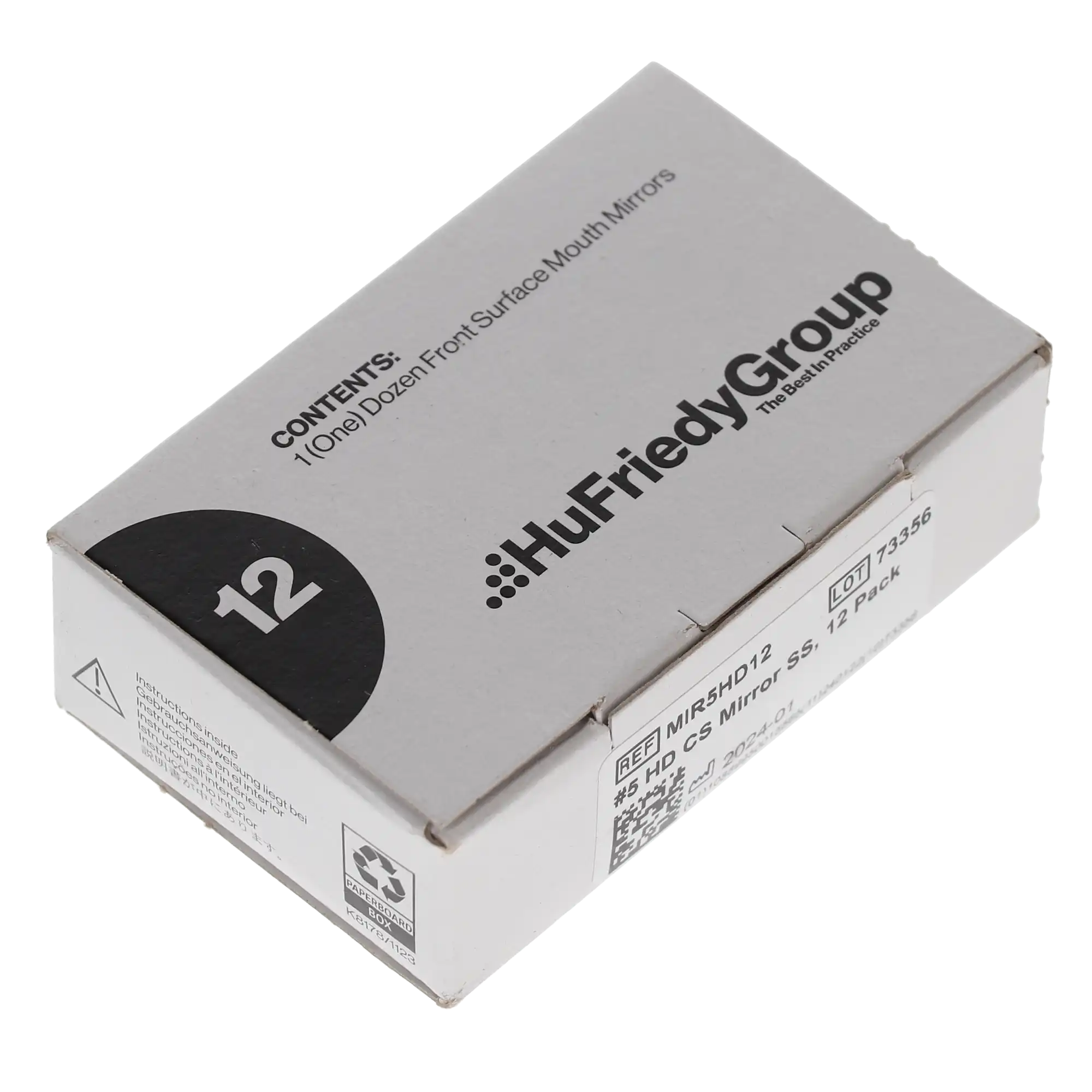 Hu-Friedy Cone Socket Mouth Mirror, HD, Single-Sided, #5, 12/Pk, MIR5HD12 thumbnail 5