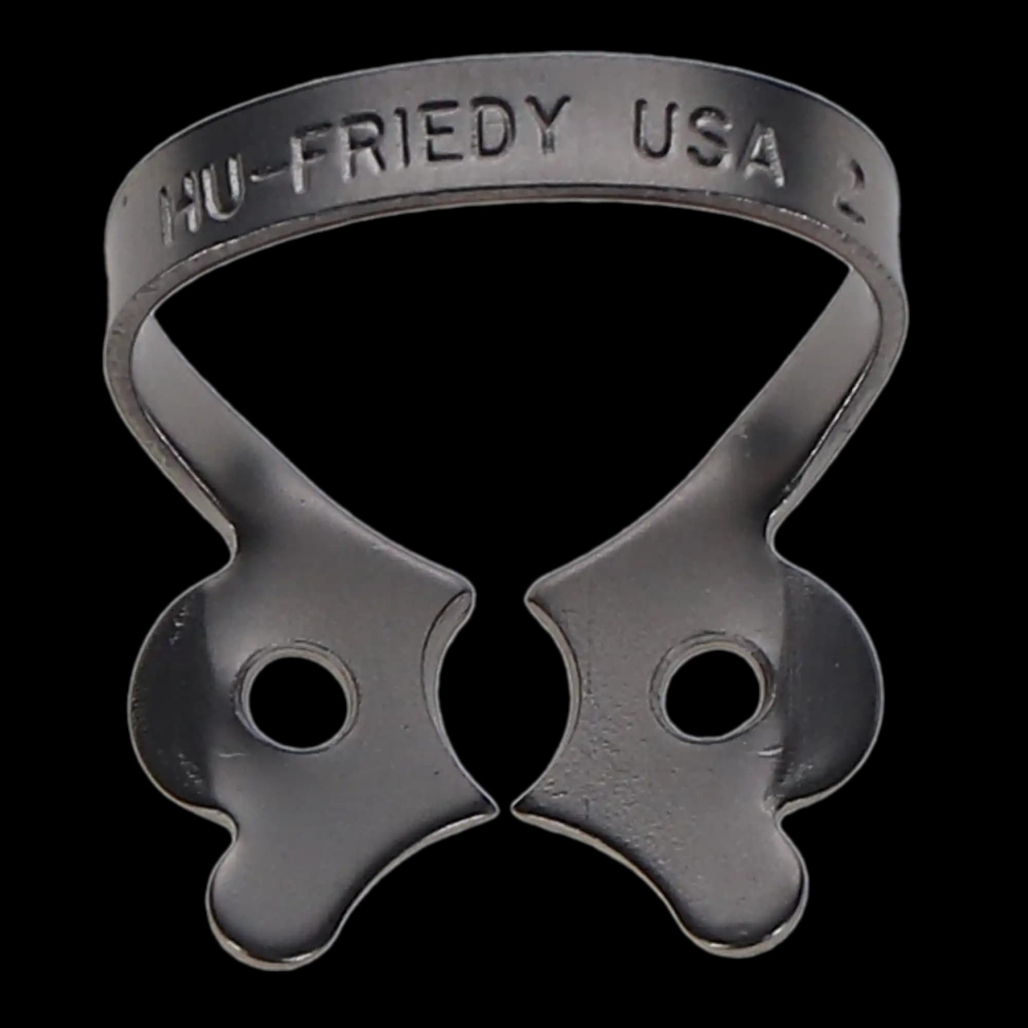 Hu-Friedy Satin Steel Rubber Dam Clamp, #2 Winged, Premolars, 1/Pk, RDCM2 thumbnail 6