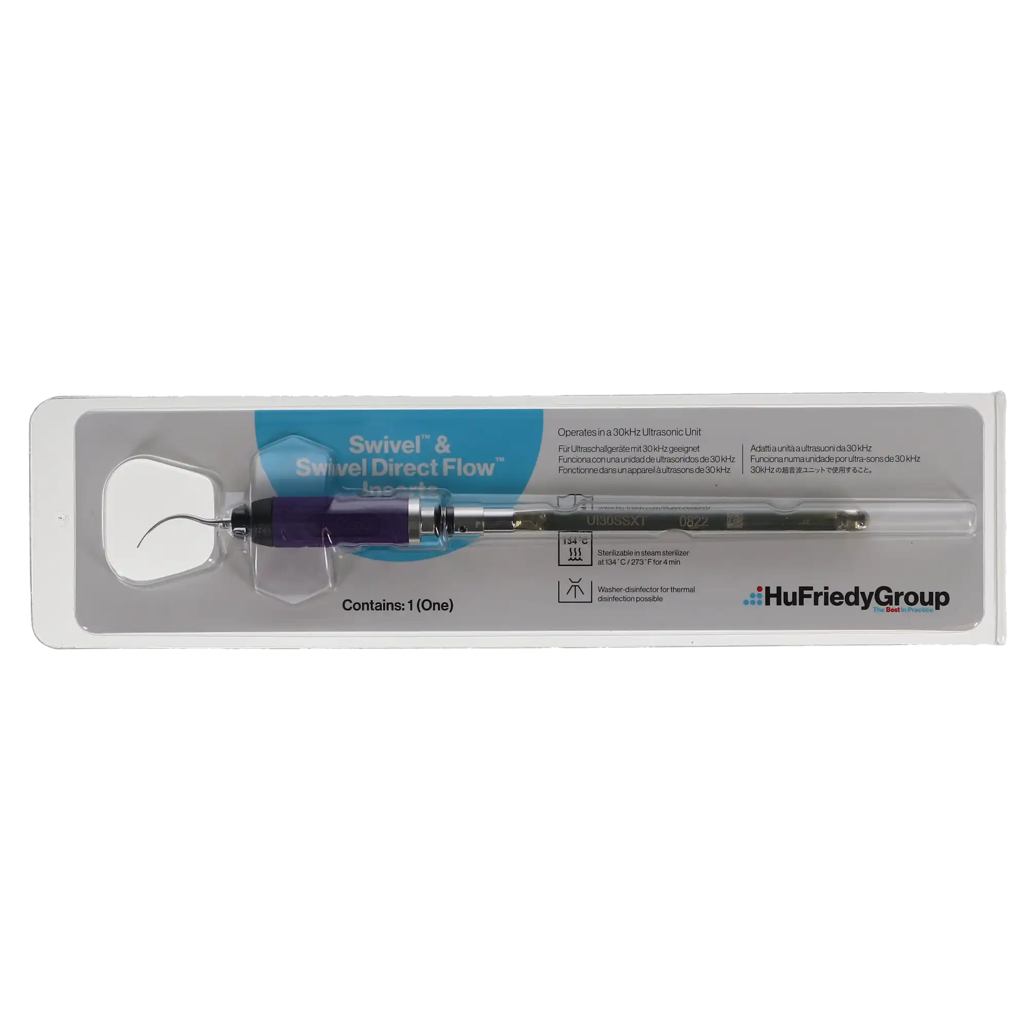 Hu-Friedy Swivel XT Satin Ultrasonic Insert, 30 kHz, Extra Thin, Purple, UI30SSXT thumbnail 10