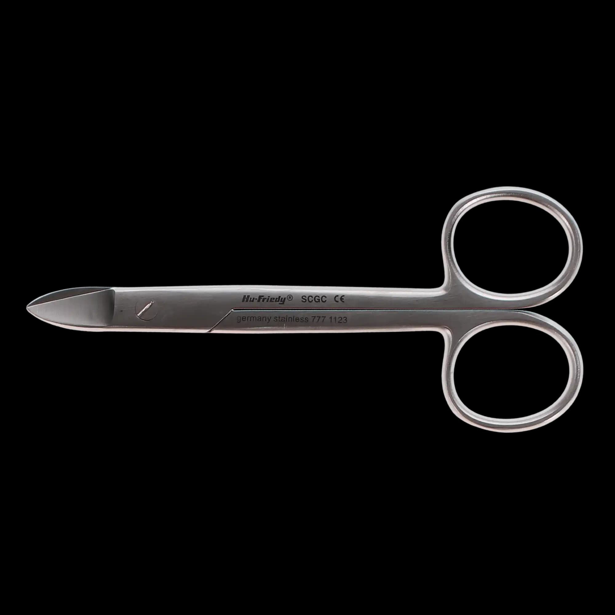 Hu-Friedy Crown and Gold Scissors, Standard Series, Curved, 4-3/4" (12 cm), 1/Pk, SCGC thumbnail 6