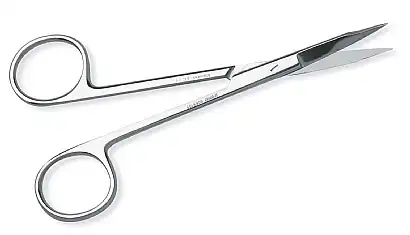 Hu-Friedy Suture Scissors, Standard Series, #13S, 4-3/4" (12 cm), Straight, Stainless Steel, 1/Pk, S13S thumbnail 2