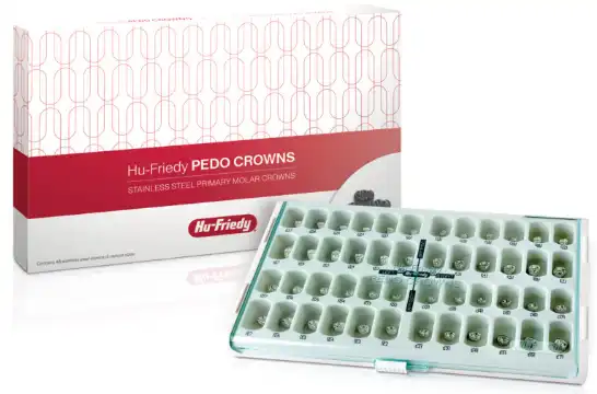Hu-Friedy Stainless Steel Pedo Crowns Introductory Kit, Primary Molar, Assorted Sizes, 48/Pk, SSC-KIT thumbnail 5