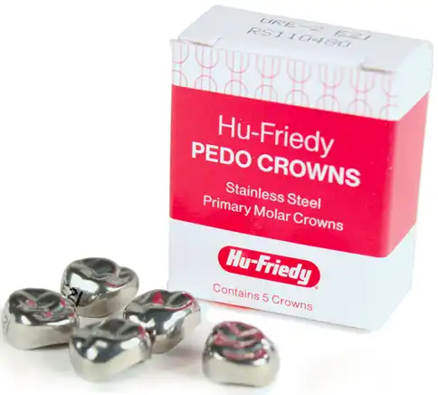 Hu-Friedy Stainless Steel Pedo Crowns, First Primary Molar, Lower Right #3 (LR-D3), Refill 5/Pack, SSC-LRD3 thumbnail 6