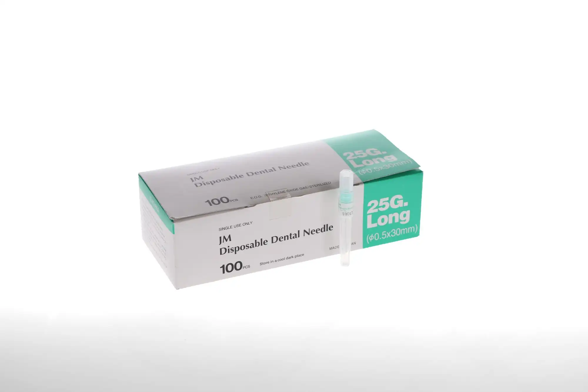 J. Morita Disposable Dental Needle, 25 Gauge Long (30mm), Plastic Hub, Sterile, 100/Box, 20-25GL thumbnail 9