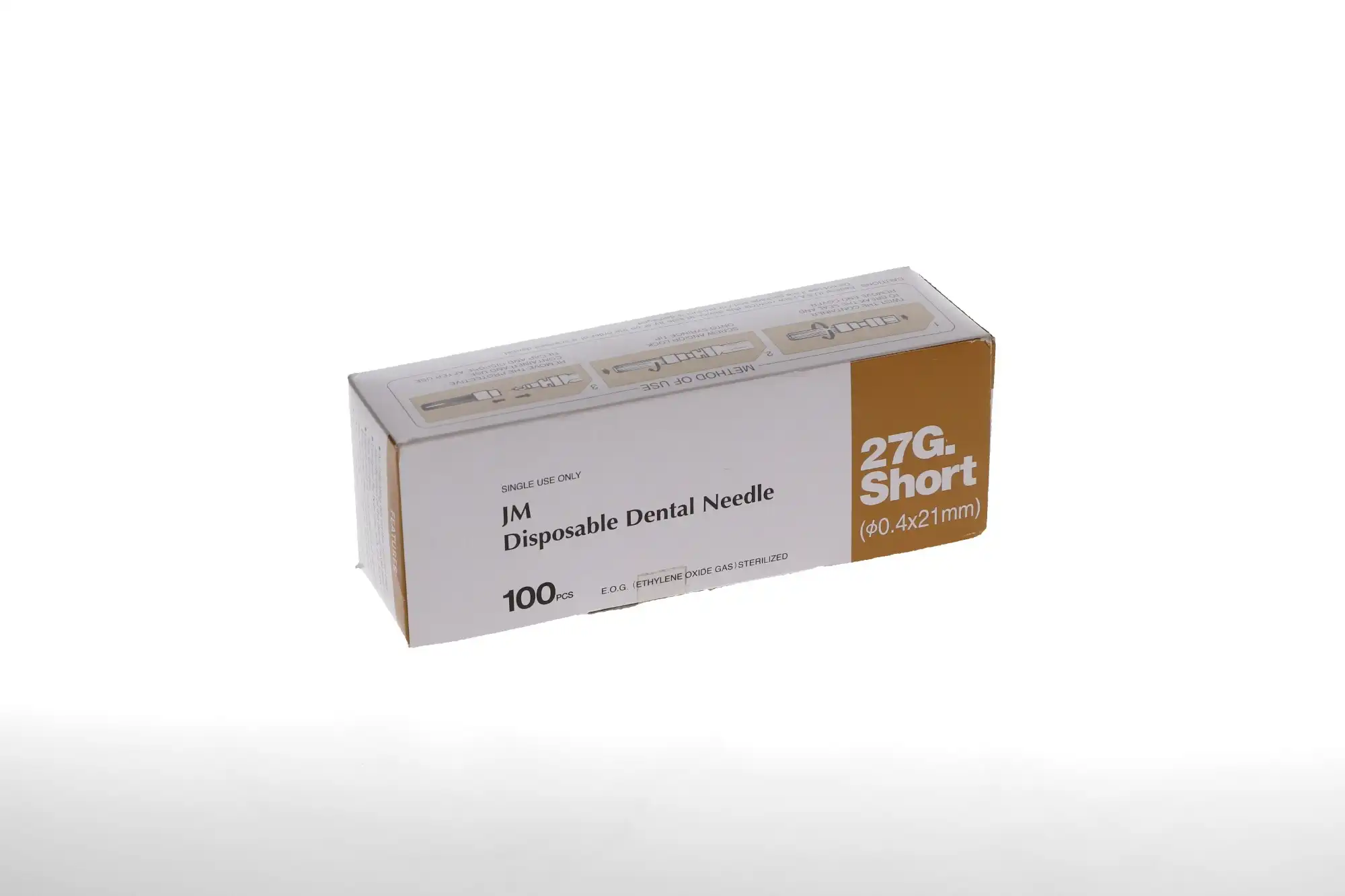 J. Morita Disposable Dental Needle, 27 Gauge Short (21mm), Plastic Hub with Bevel Indicator, Yellow, 100/Box, 20-27GS thumbnail 12