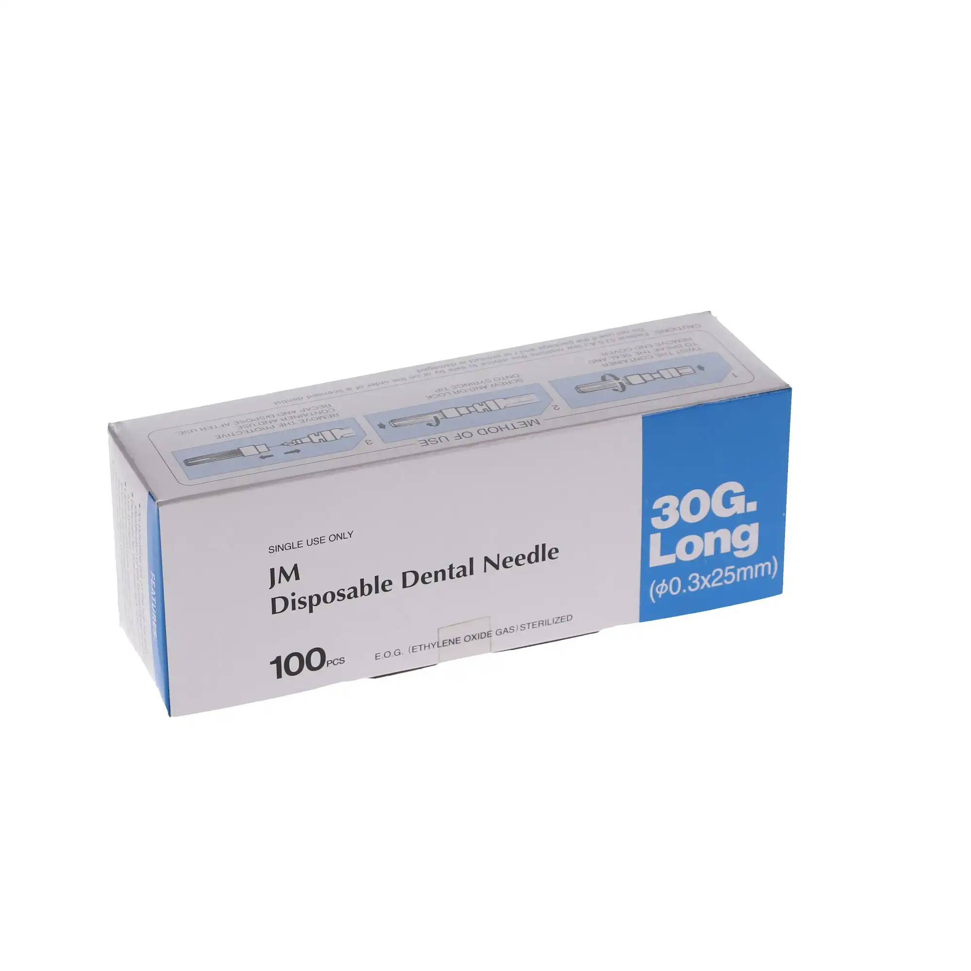 J. Morita Disposable Dental Needle, Plastic Hub, 30 Gauge Long (25mm), Blue, 100/Box, 20-30GL thumbnail 12