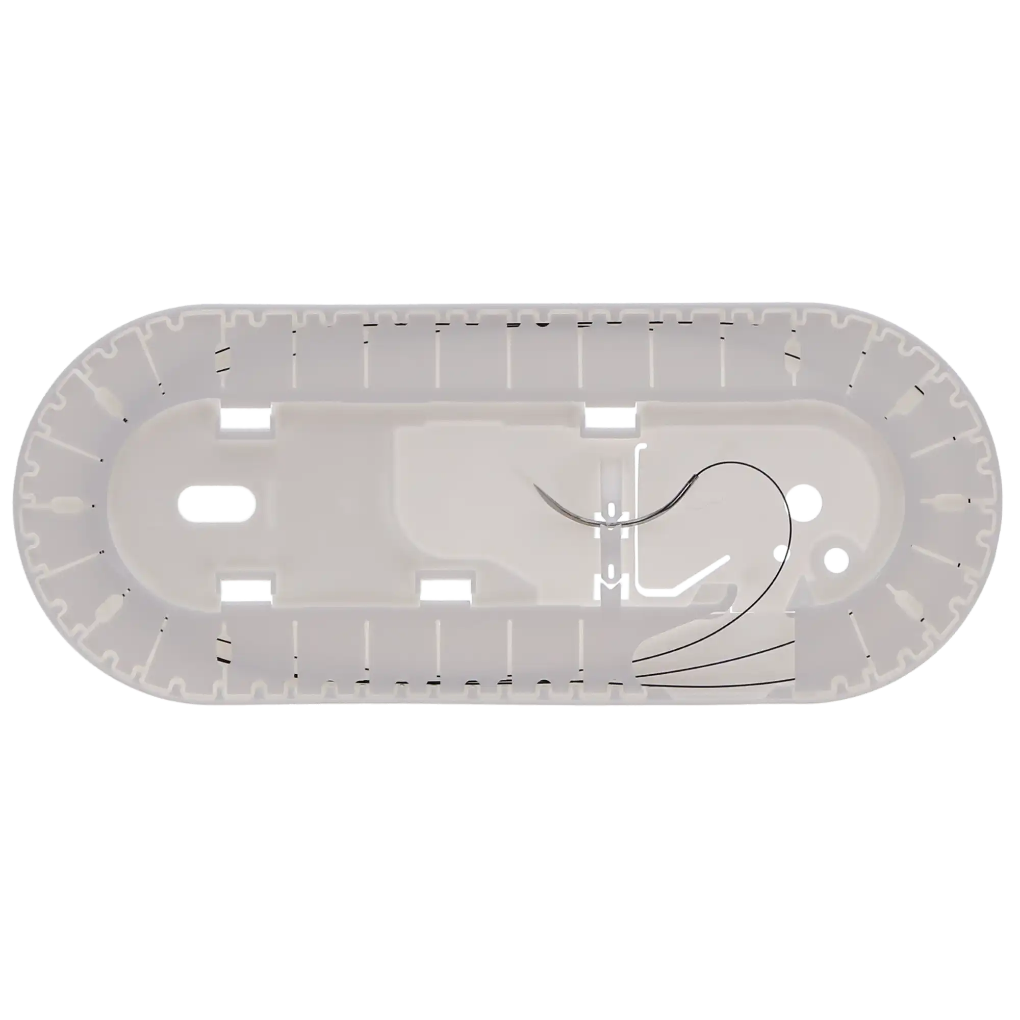 Ethicon Ethilon Nylon Monofilament Non-Absorbable Suture, 4-0, 18", FS-2 Reverse Cutting 3/8 Circle Needle, Black, 12/Box, 662G thumbnail 8