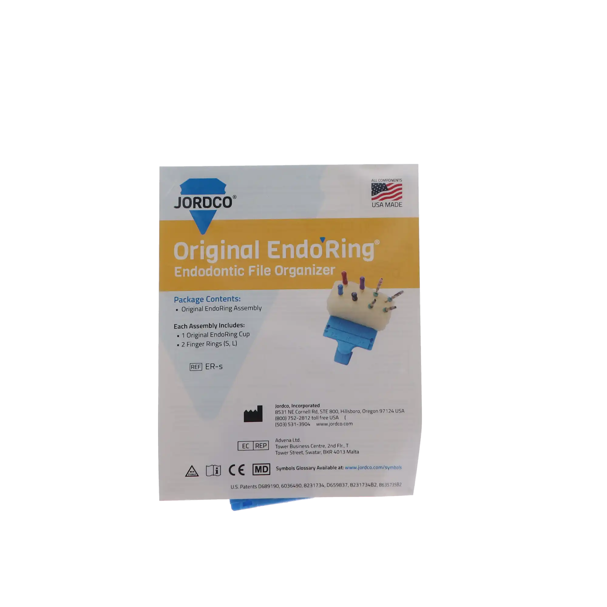 Jordco Original EndoRing Hand-Held Endodontic Instrument Organizer, Blue, 1/Pk, ER-S thumbnail 4