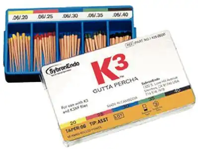 K3/K3XF Gutta Percha Points, 0.04 Taper, Assorted Sizes #20-40, 50/Pk, 825-0400 thumbnail 7