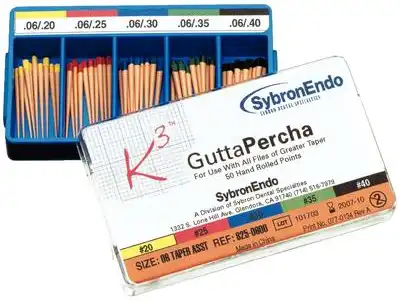 K3/K3XF Gutta Percha Points, 0.06 Taper, Assorted #20-40, 50/Pk, 825-0600 thumbnail 7