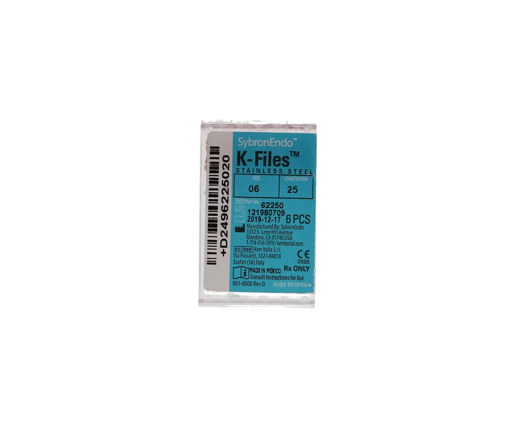 Kerr K-File, Stainless Steel, 25 mm, #06, Pink, 6/Pk, 62250 thumbnail 11