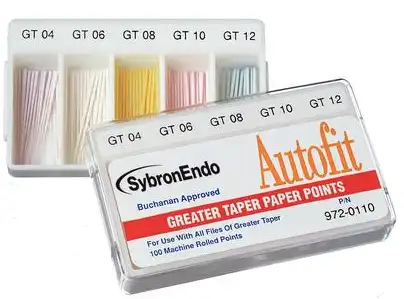 Autofit Greater Taper Absorbent Paper Points, Assorted Tapers (0.04–0.12), 100/Pk, 972-0110 thumbnail 3