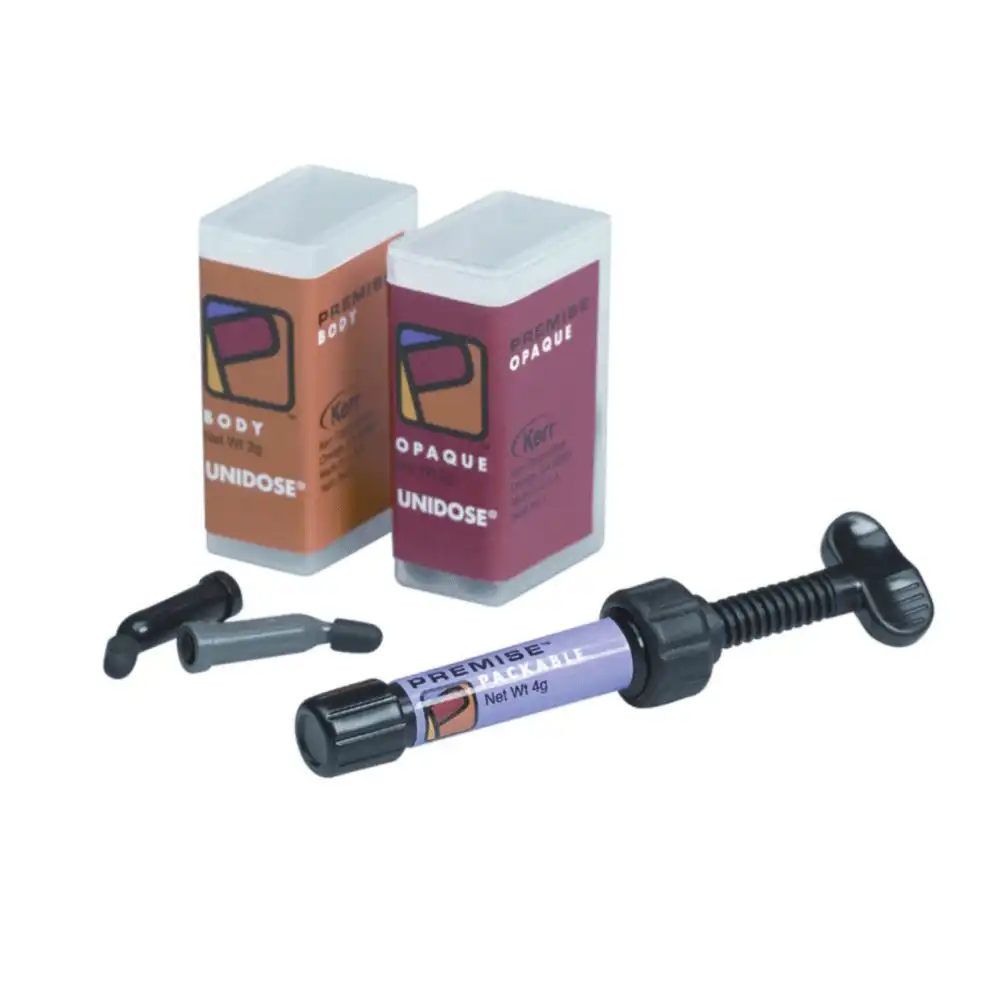 Kerr Premise Nanofilled Packable Composite, Light-Cure, Unidose Refill, Universal Viscosity, 0.2 g, Shade B4-B, 20/Pk, 32658 - Premise Nanofilled Packable Composite, Light-Cure, Unidose Refill, Universal Viscosity, 0.2 g, B4-B, 20/Pk - Image 1