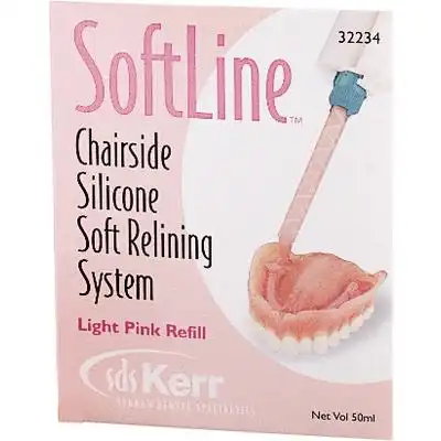 Kerr SoftLine Chairside Silicone Soft Relining Material Refill Kit, Light Pink, 50 ml Cartridge, 32234 thumbnail 14