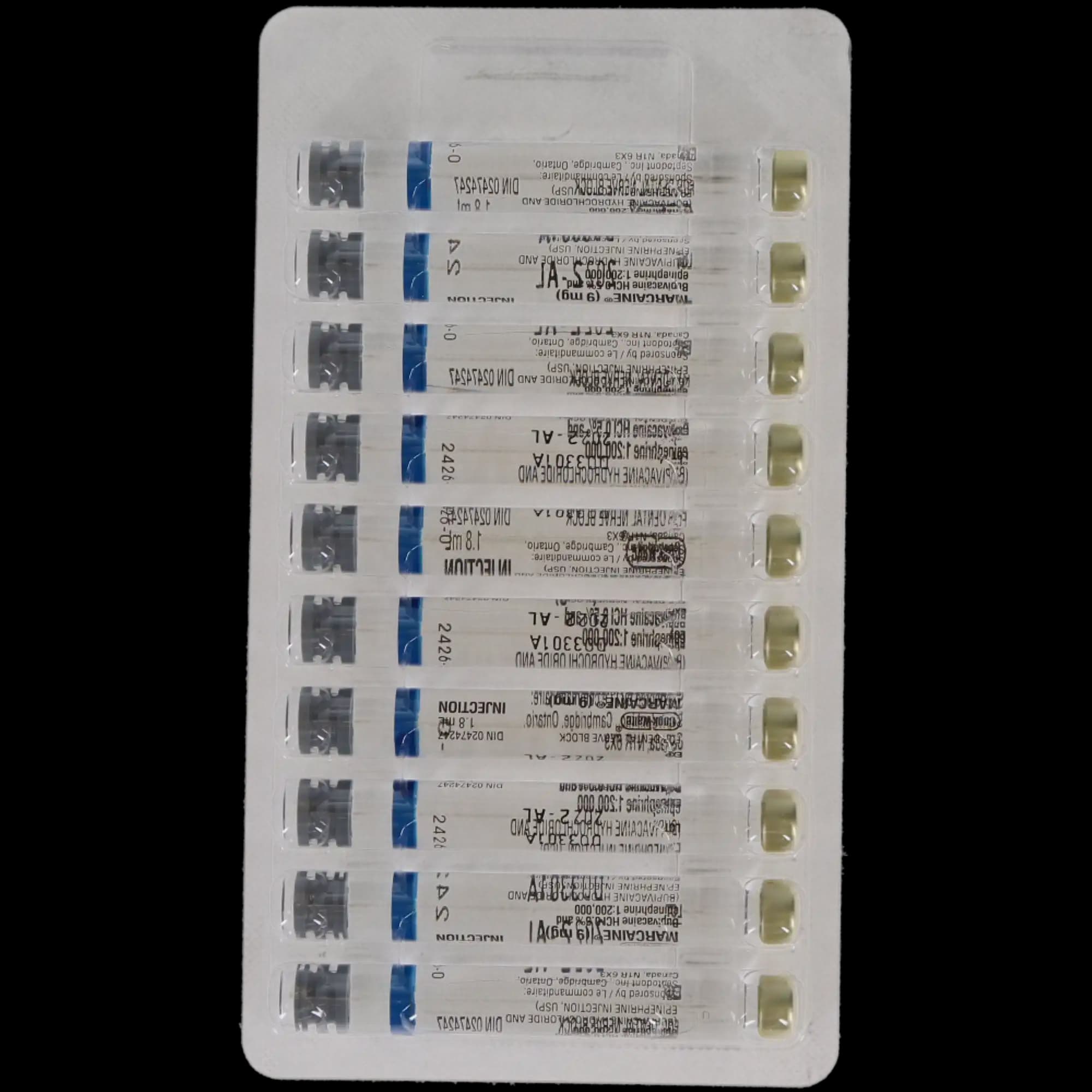 Septodont Marcaine Bupivacaine HCl 0.5% with Epinephrine 1:200,000 Local Anesthetic Cartridges, 1.7 mL, 50/Pk, 99184 thumbnail 3