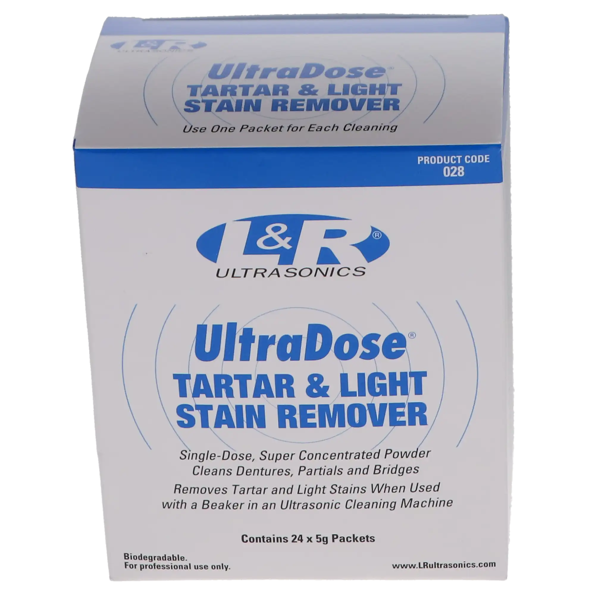 UltraDose Tartar & Stain Remover Ultrasonic Cleaning Concentrate, 1 oz Packets, 24/Box, UD028 thumbnail 3