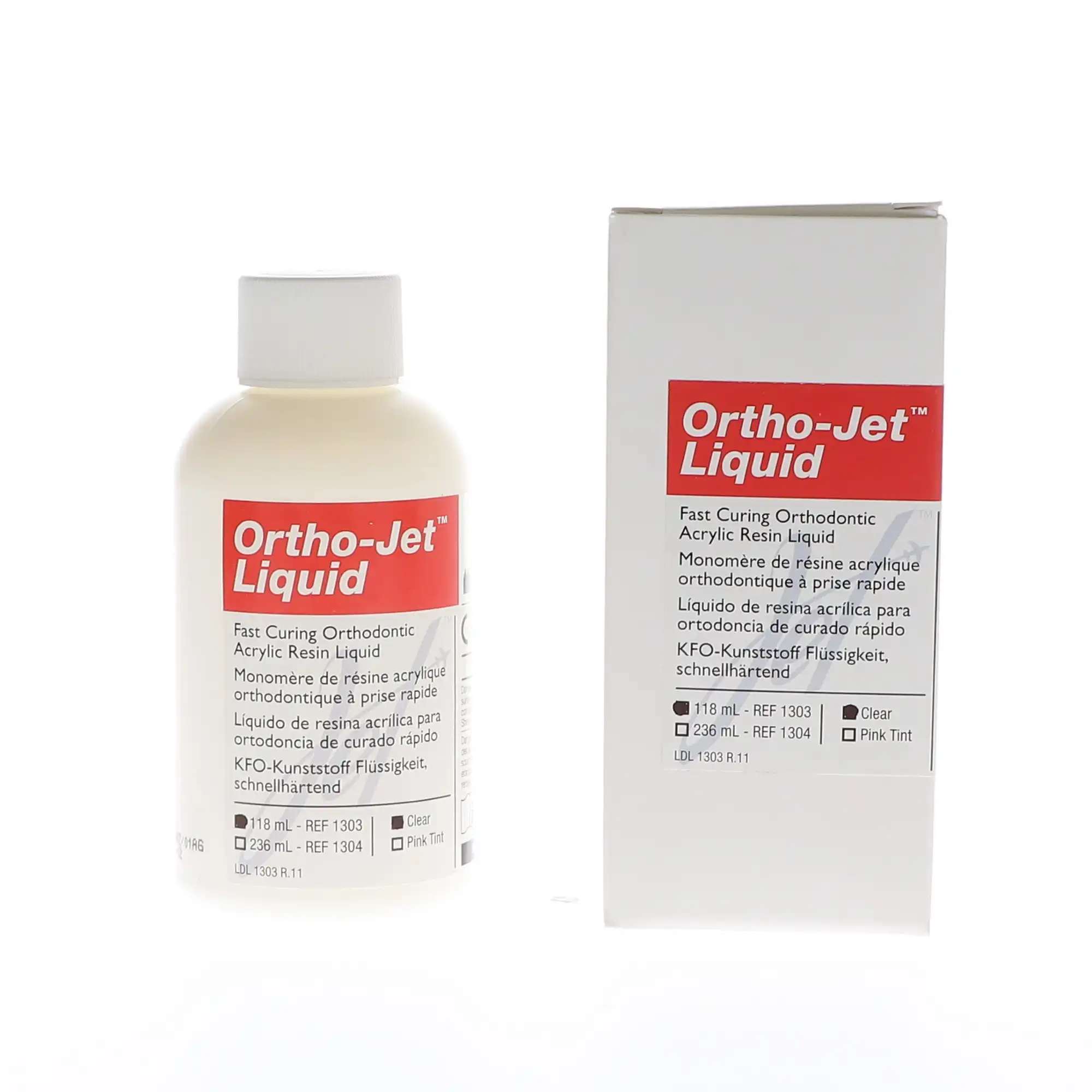 Lang Dental Ortho-Jet Self-Curing Orthodontic Resin Liquid, Clear, 4 oz (118 ml), 1/Pk thumbnail 3