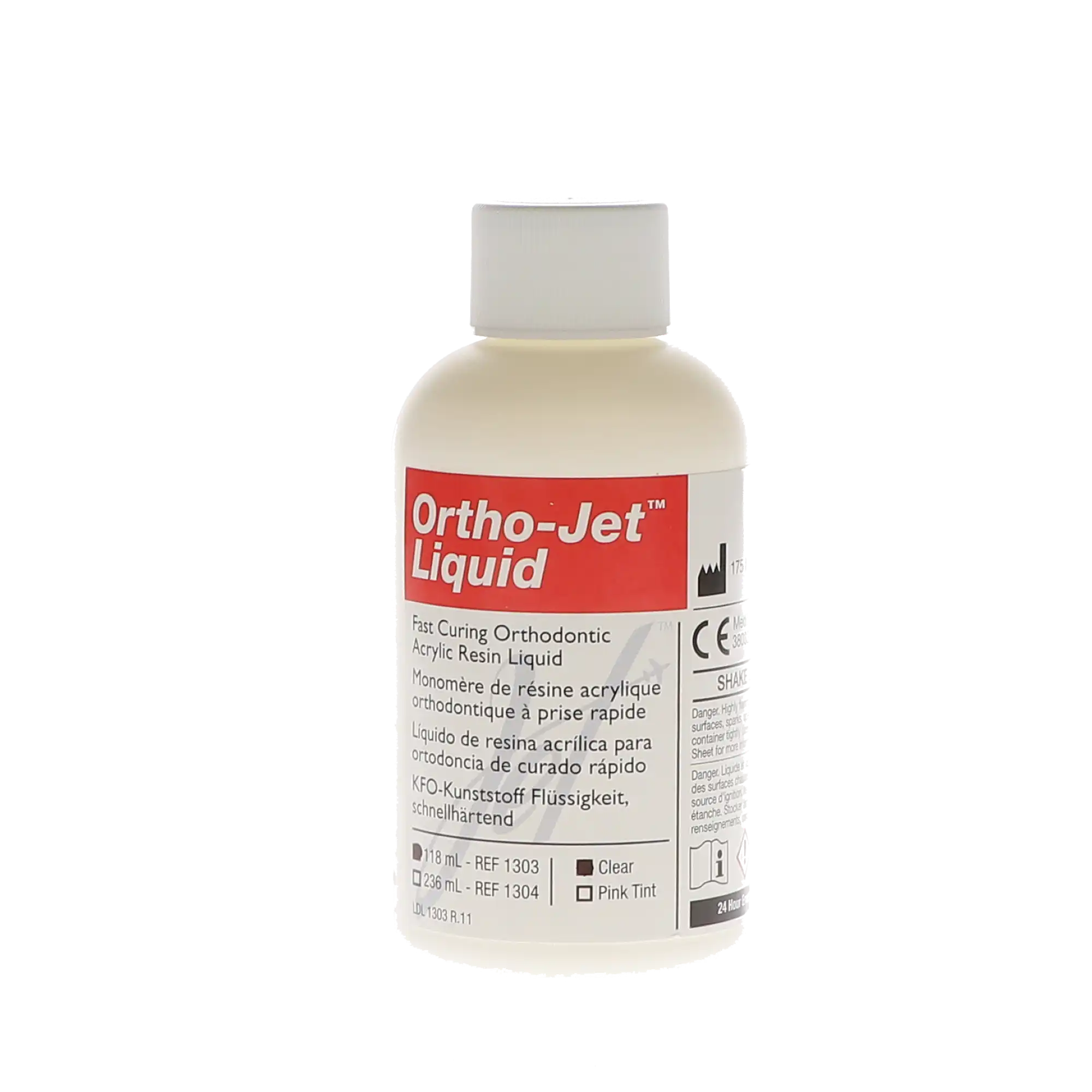 Lang Dental Ortho-Jet Self-Curing Orthodontic Resin Liquid, Clear, 4 oz (118 ml), 1/Pk thumbnail 4