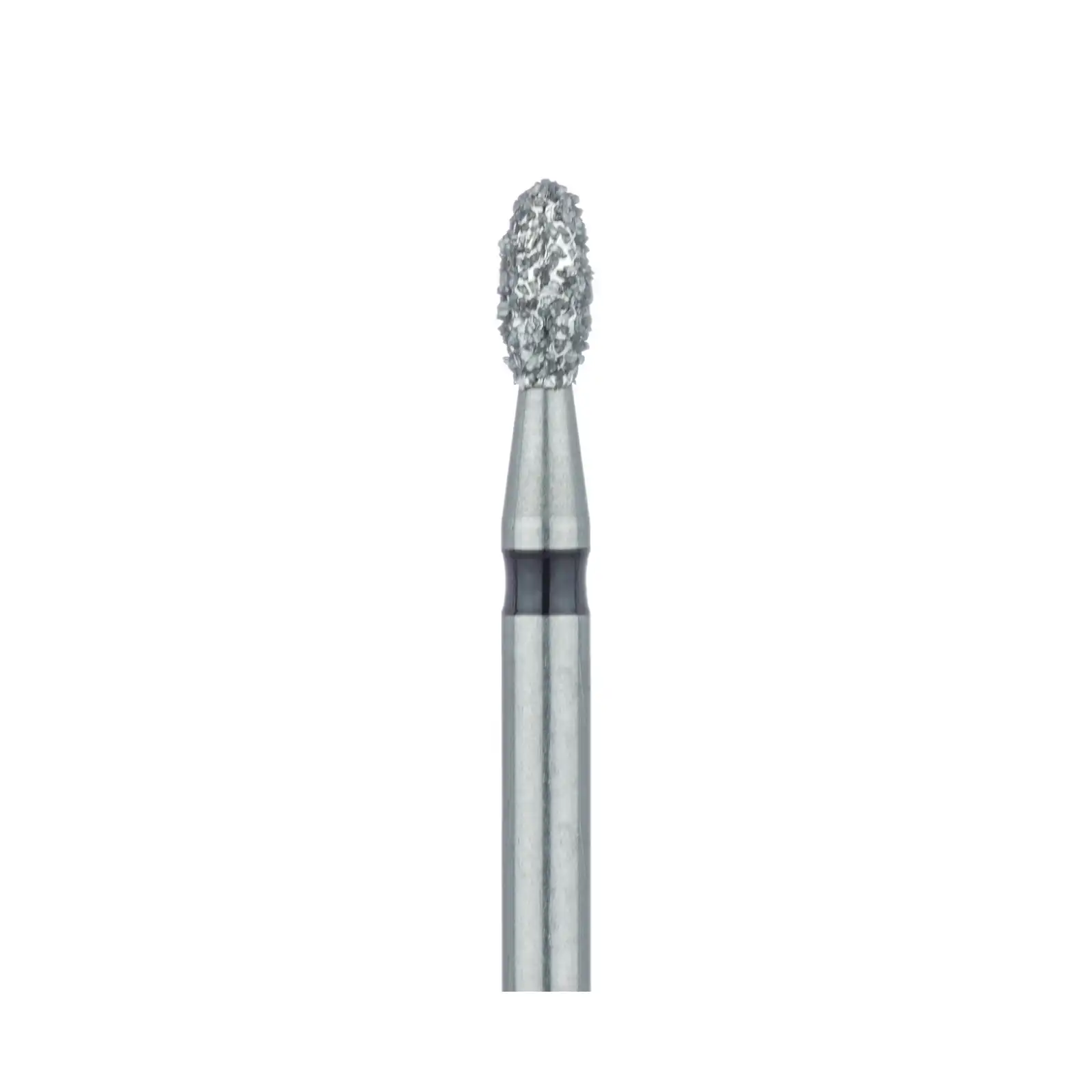 Meisinger Multi-Use Diamond Bur, Friction Grip, Football (Egg) Shape, Super Coarse (Black), 2.3 mm Head Diameter, 4.2 mm Working Length, 5/Pk, 833H-023-FG thumbnail 3