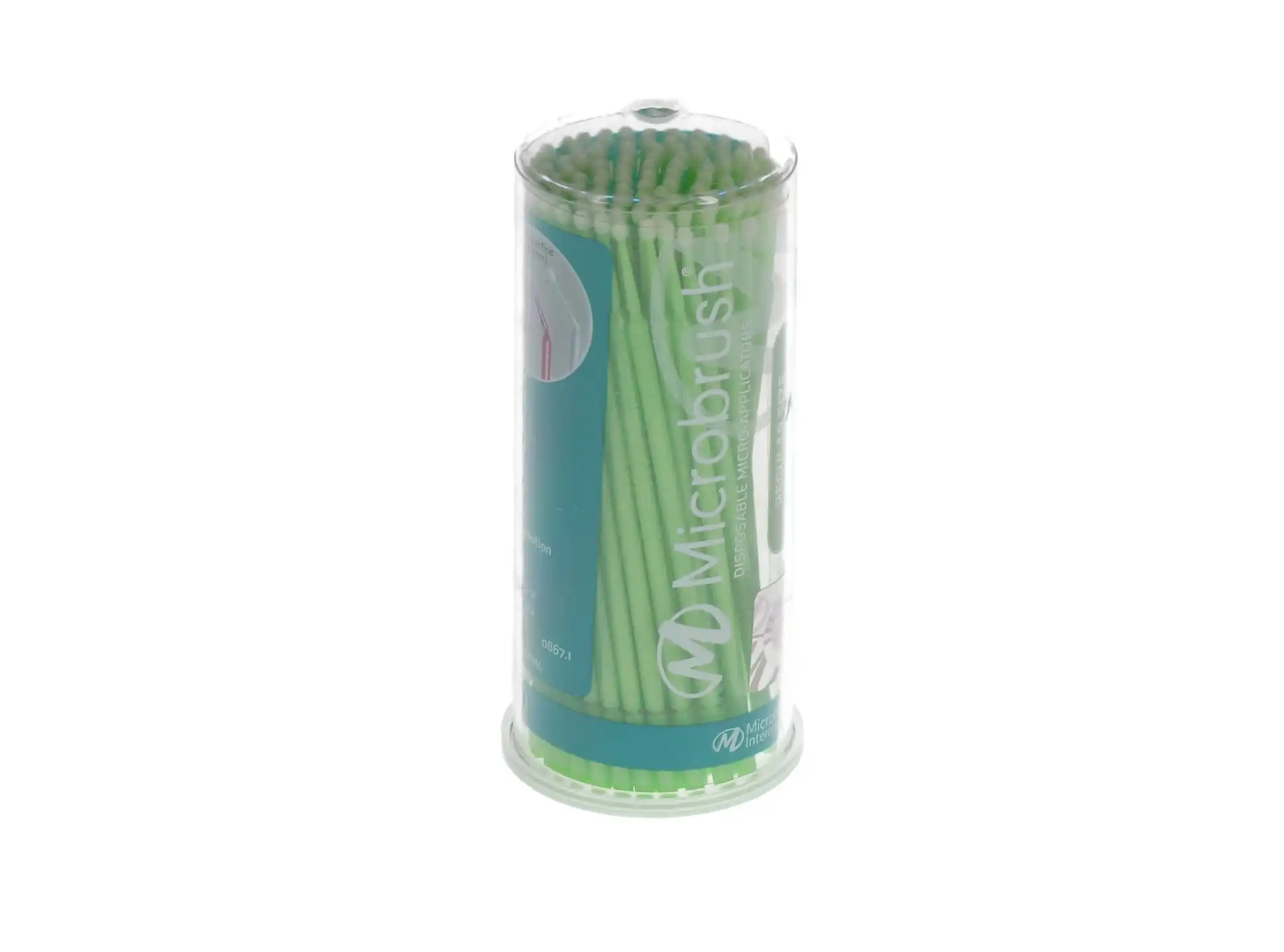 Microbrush Tube Series Applicators, Regular, Green, 100/Pk, MRG100 thumbnail 4