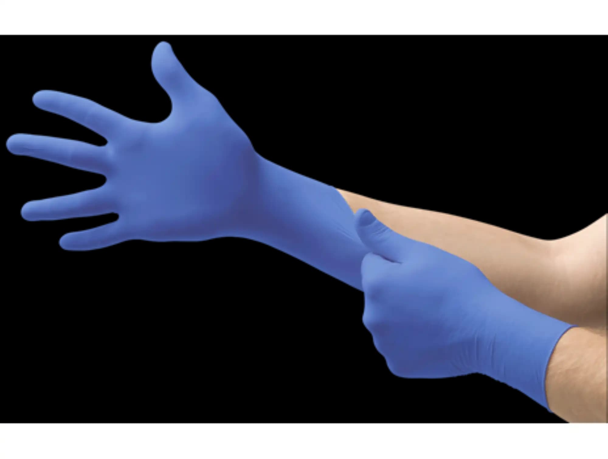 Ultraform® Powder Free Nitrile Exam Gloves, Medium, Cobalt Blue, 300/Box, UF-524-M thumbnail 8