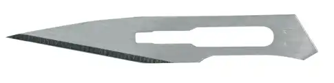 Miltex Carbon Steel Surgeon Blades, Sterile, #11, Fits #3 and #4 Handles, 100/Box - Carbon Steel Surgeon Blades, Sterile, # 11, 100/Pk - Image 1