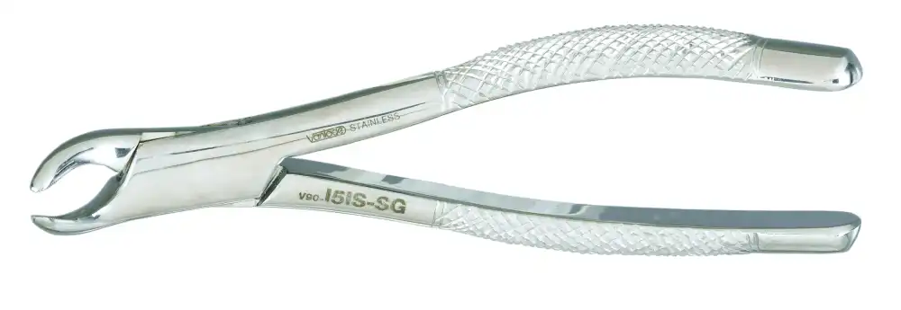 Miltex Vantage Extraction Forceps, Serrated, Universal #151, Lower Incisors/Cuspids/Bicuspids/Roots, 1/Pk, V90-151-SG thumbnail 2
