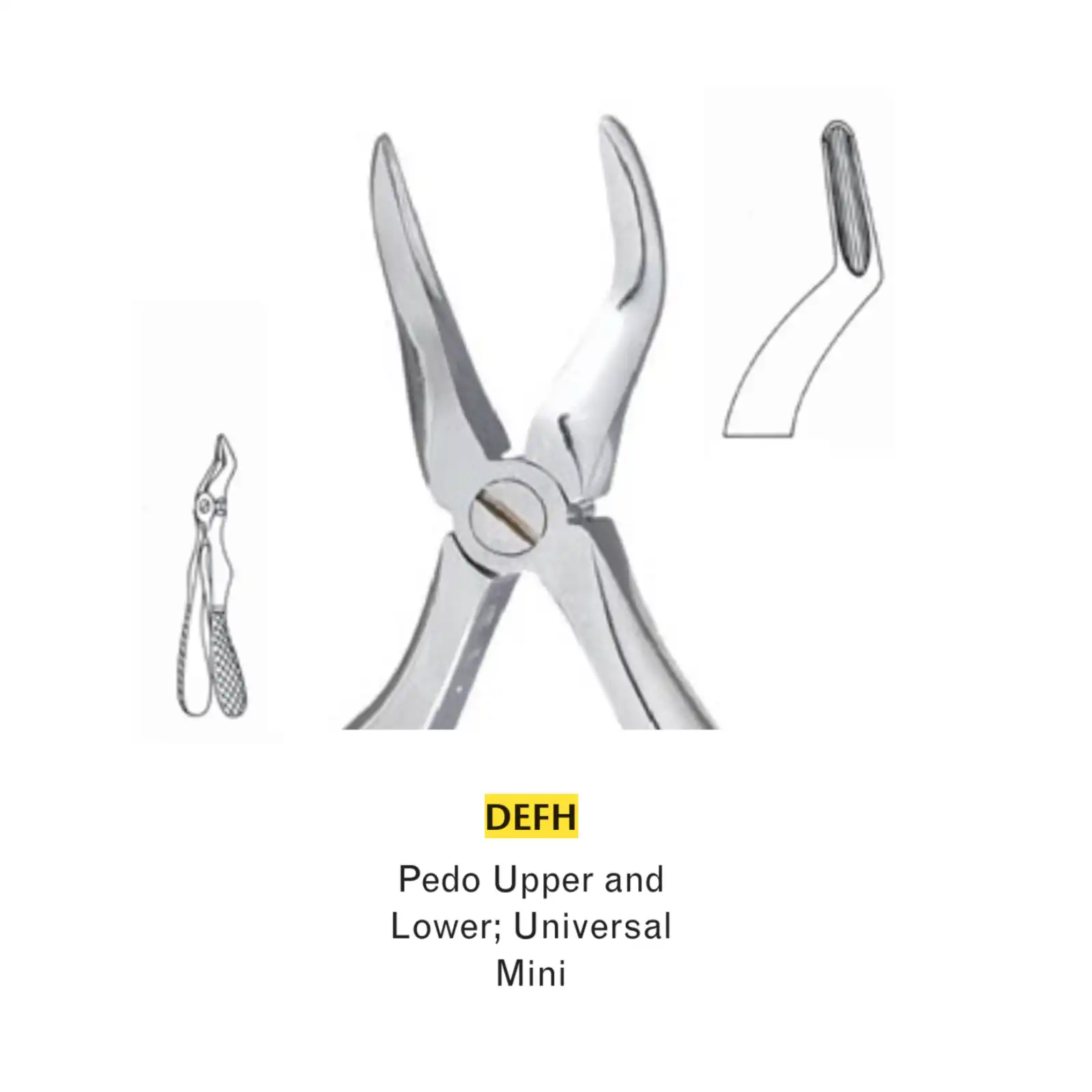 Miltex Xcision Extracting Forceps, Serrated Beaks, #51W, Upper Roots, 1/Pk - Extracting Forceps, Xcision, Serrated Beaks, # 51W, 1/Pk - Image 1