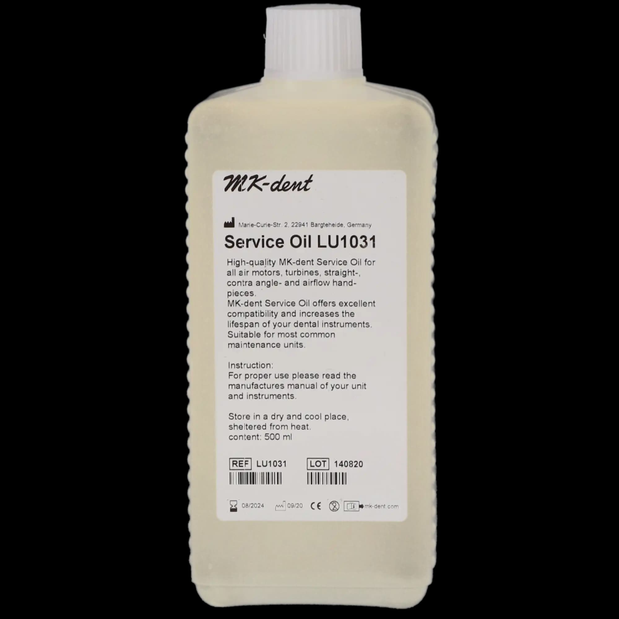MK-Dent Synthetic Service Oil Lubricant for W&H Assistina & NSK Care 3, 500 mL, Mint, LU1031 thumbnail 5