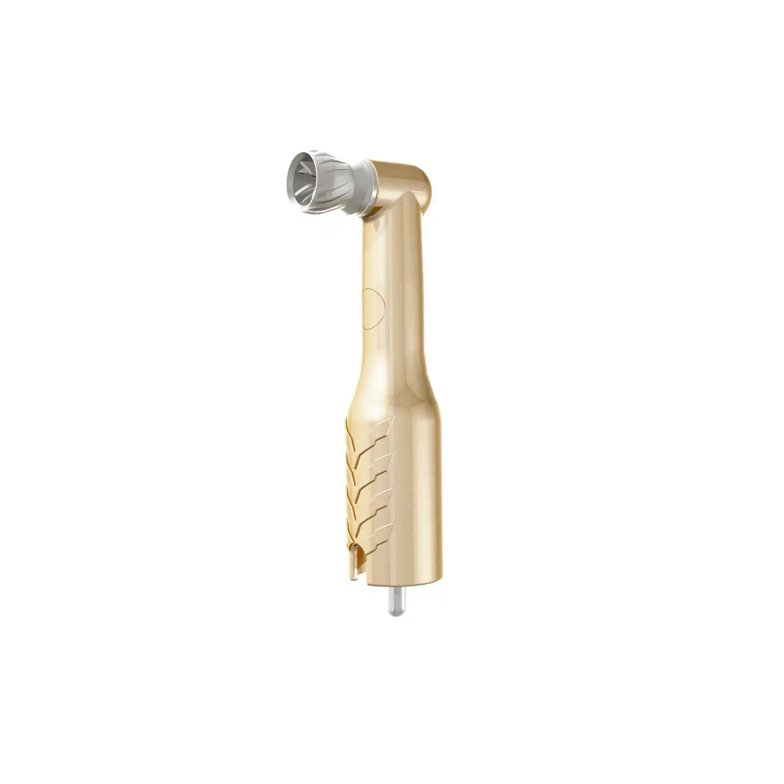 Pac-Dent Mini 90 Sterile Disposable Prophy Angle, 90° Right Angle, White Firm Webbed Cup, Champagne, Latex-Free, 144/Box, S164-90-144 thumbnail 2