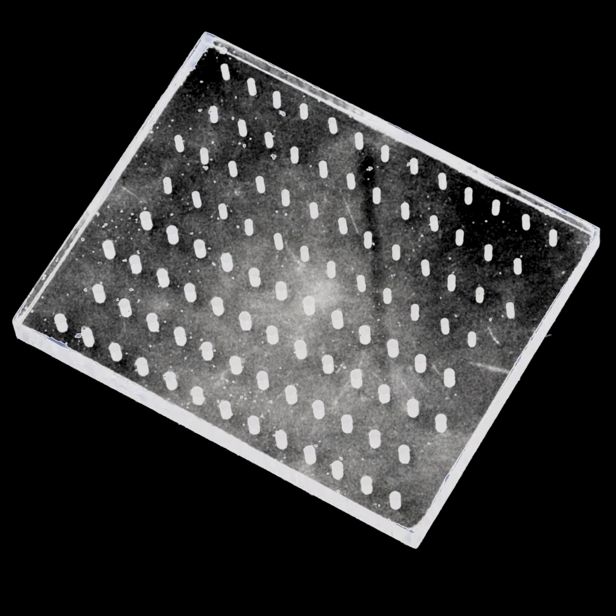 Palmero Plexiglass Bur Block, 100-Hole, FG/RA Combo, Clear, 1/Pk, 1516E-COMBO thumbnail 2