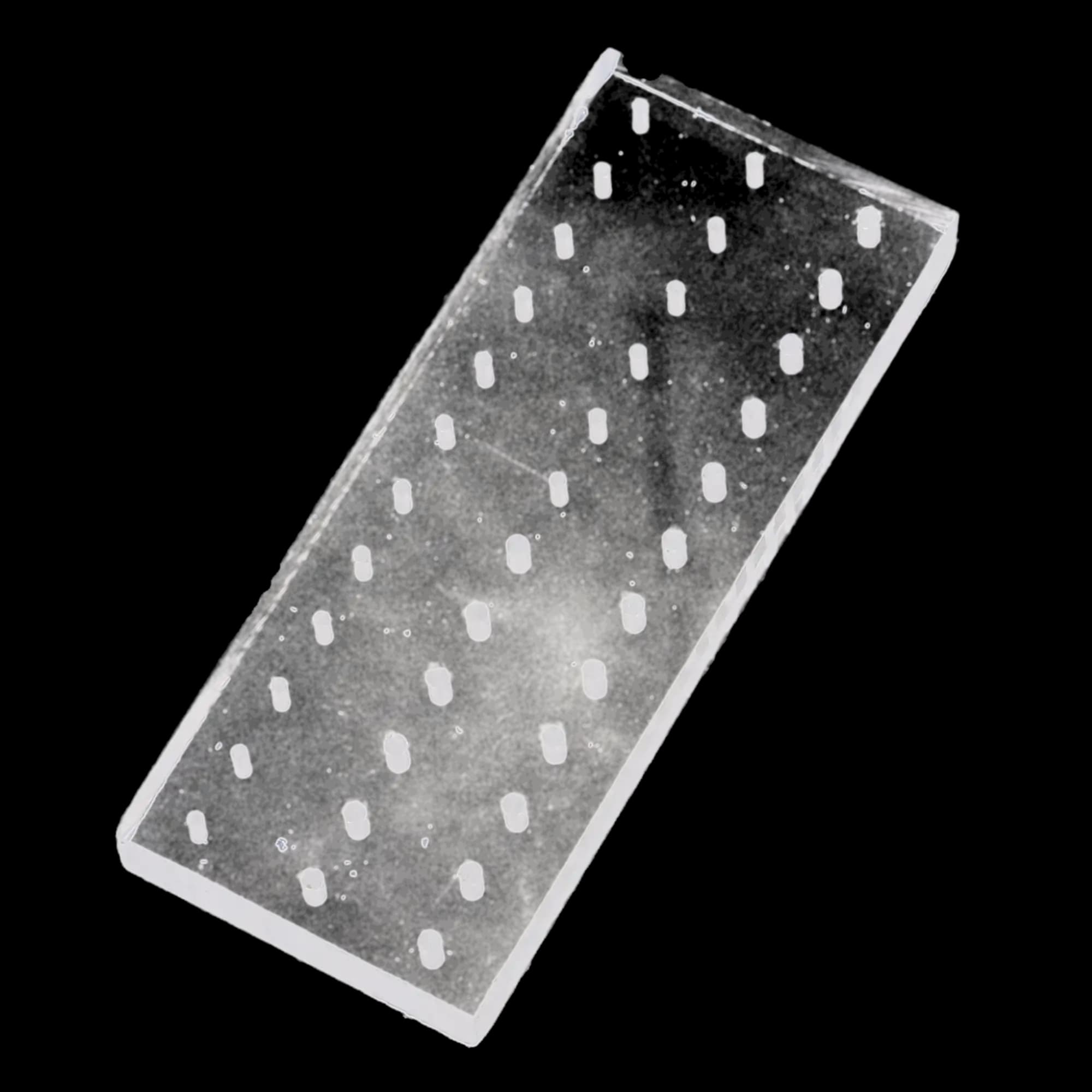 Palmero Plexiglass Bur Block, 36-Hole, FG/RA Combo (18 FG/18 RA), Clear, 1/Pk, 1516BHALF thumbnail 3
