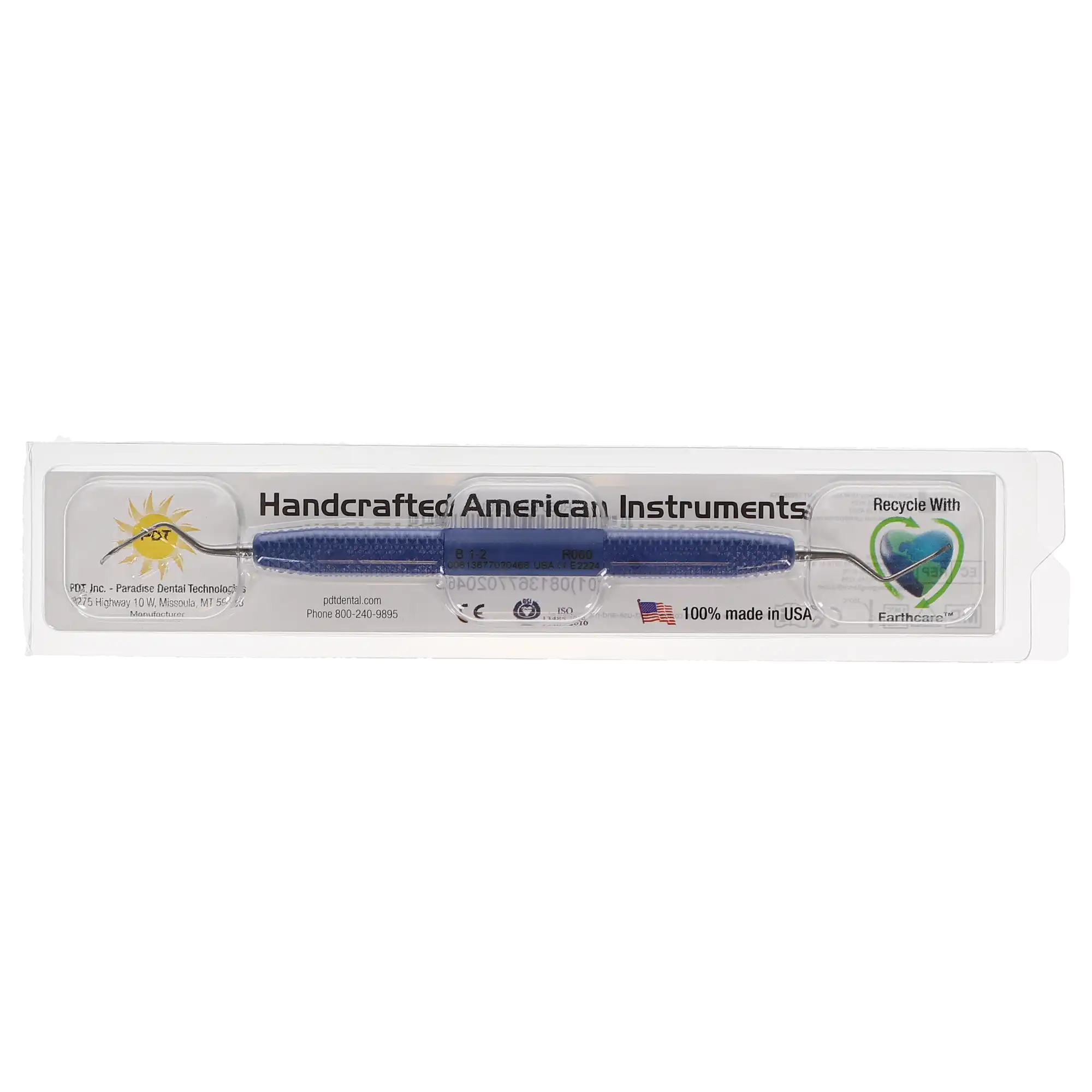 PDT Cruise Line Barnhart 1-2 Universal Curette, Double-Ended, Blue Resin Handle, 1/Pk, R060 thumbnail 5
