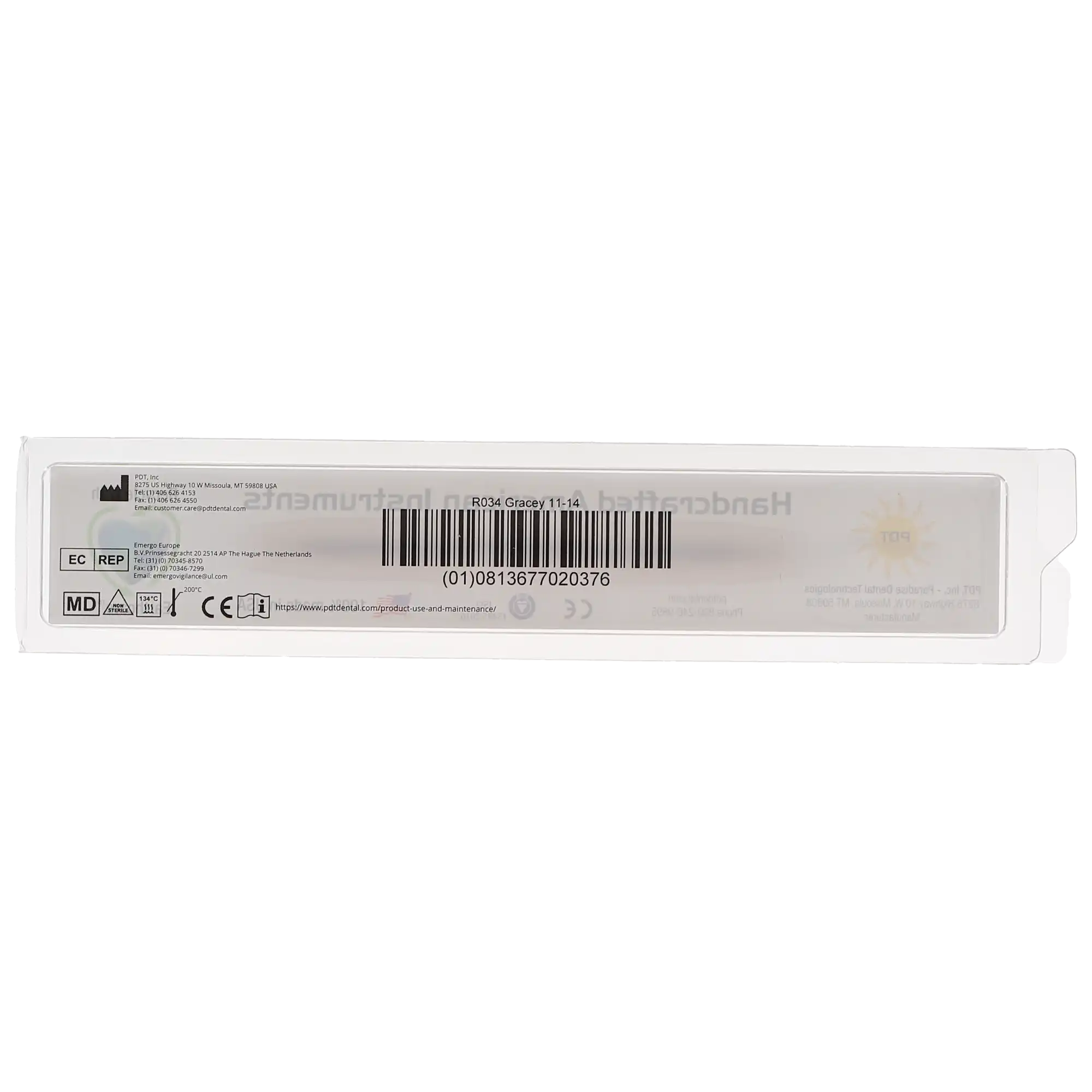 PDT Amazing Gracey Curette, Double-Ended, 11/14, Quadrant Specific, Yellow Resin Handle, 1/Pk, R034 thumbnail 4