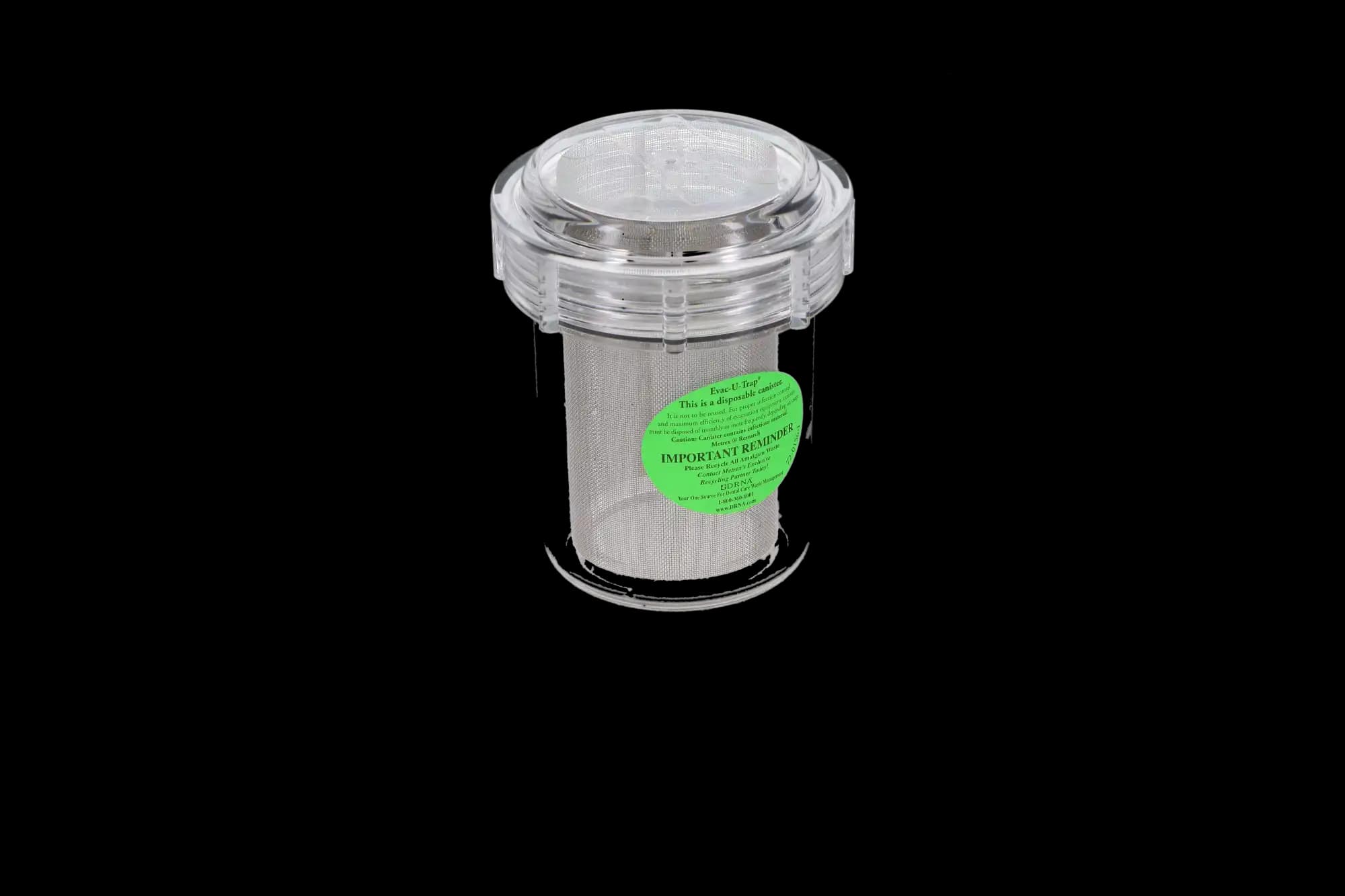 Evac-u-Trap #2350-FS Disposable Central Vacuum Evacuation Trap, Fine Mesh, Internal Thread, 3-1/2" x 4-3/8", 8/Box thumbnail 8