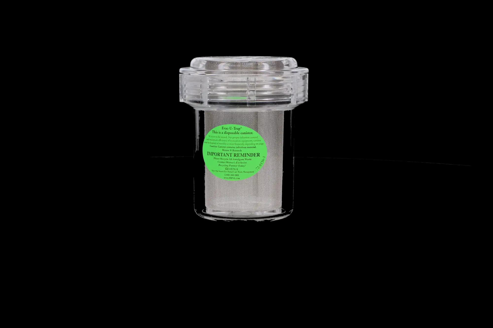 Evac-u-Trap #2350-FS Disposable Central Vacuum Evacuation Trap, Fine Mesh, Internal Thread, 3-1/2" x 4-3/8", 8/Box thumbnail 12