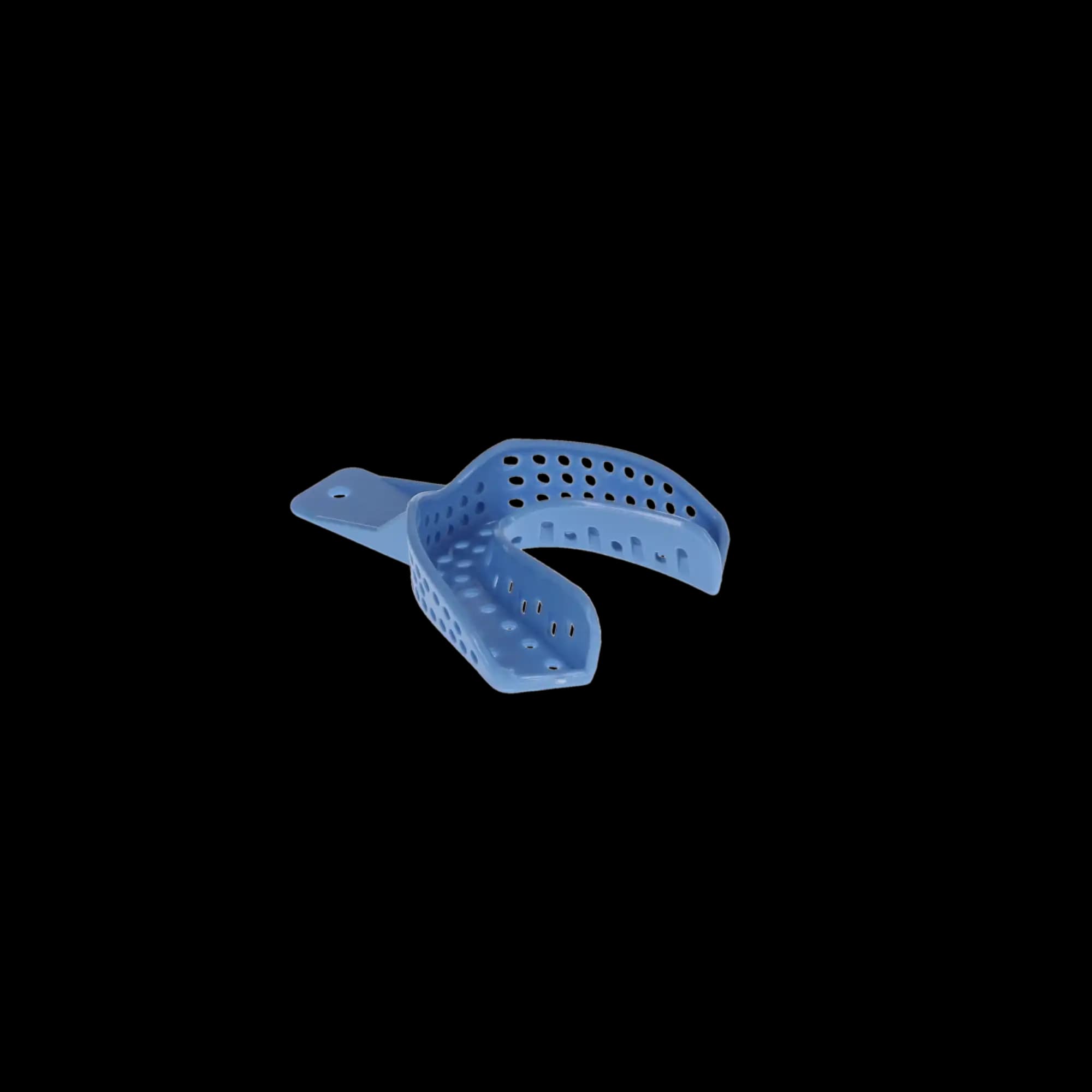 Excellent II Disposable Impression Trays, #2 Large Lower Arch, Perforated, Baby Blue, 12/Bag, IT2-LL thumbnail 2