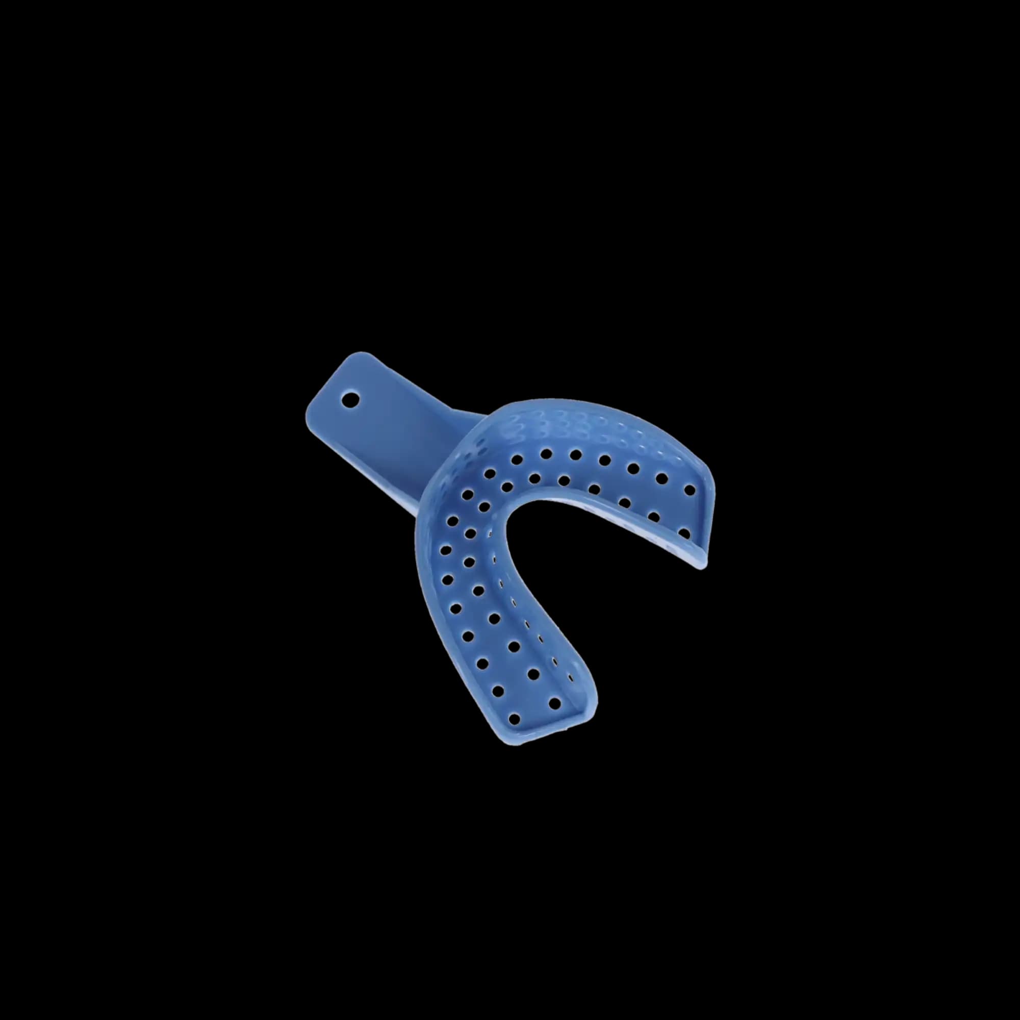 Excellent II Disposable Impression Trays, #2 Large Lower Arch, Perforated, Baby Blue, 12/Bag, IT2-LL thumbnail 3