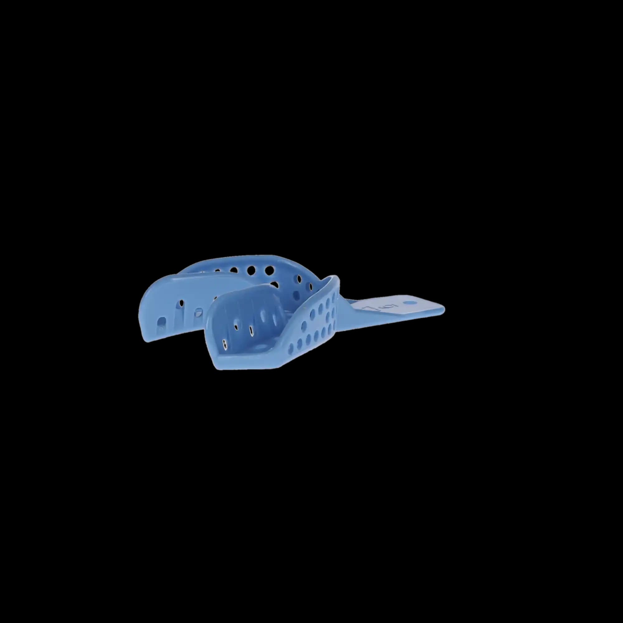 Excellent II Disposable Impression Trays, #6 Small Lower Arch, Perforated Plastic, Baby Blue, 12/Pk, IT2-SL thumbnail 2