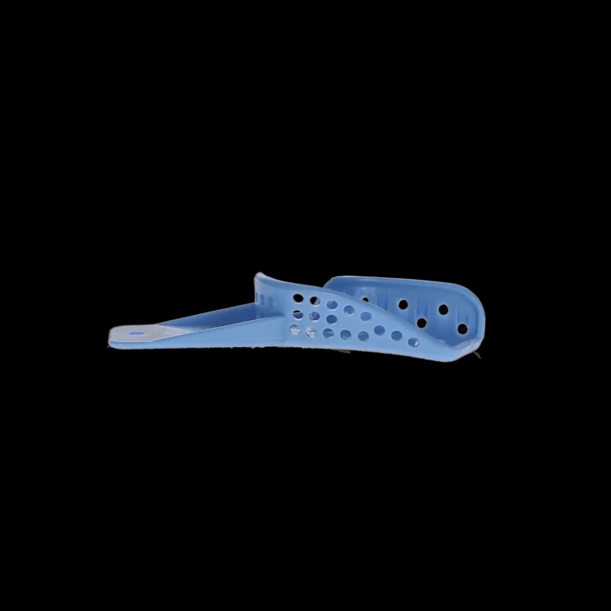 Excellent II Disposable Impression Trays, #8 Upper Left/Lower Right, Perforated Baby Blue Plastic, 12/Pk, IT2-ULLR thumbnail 2