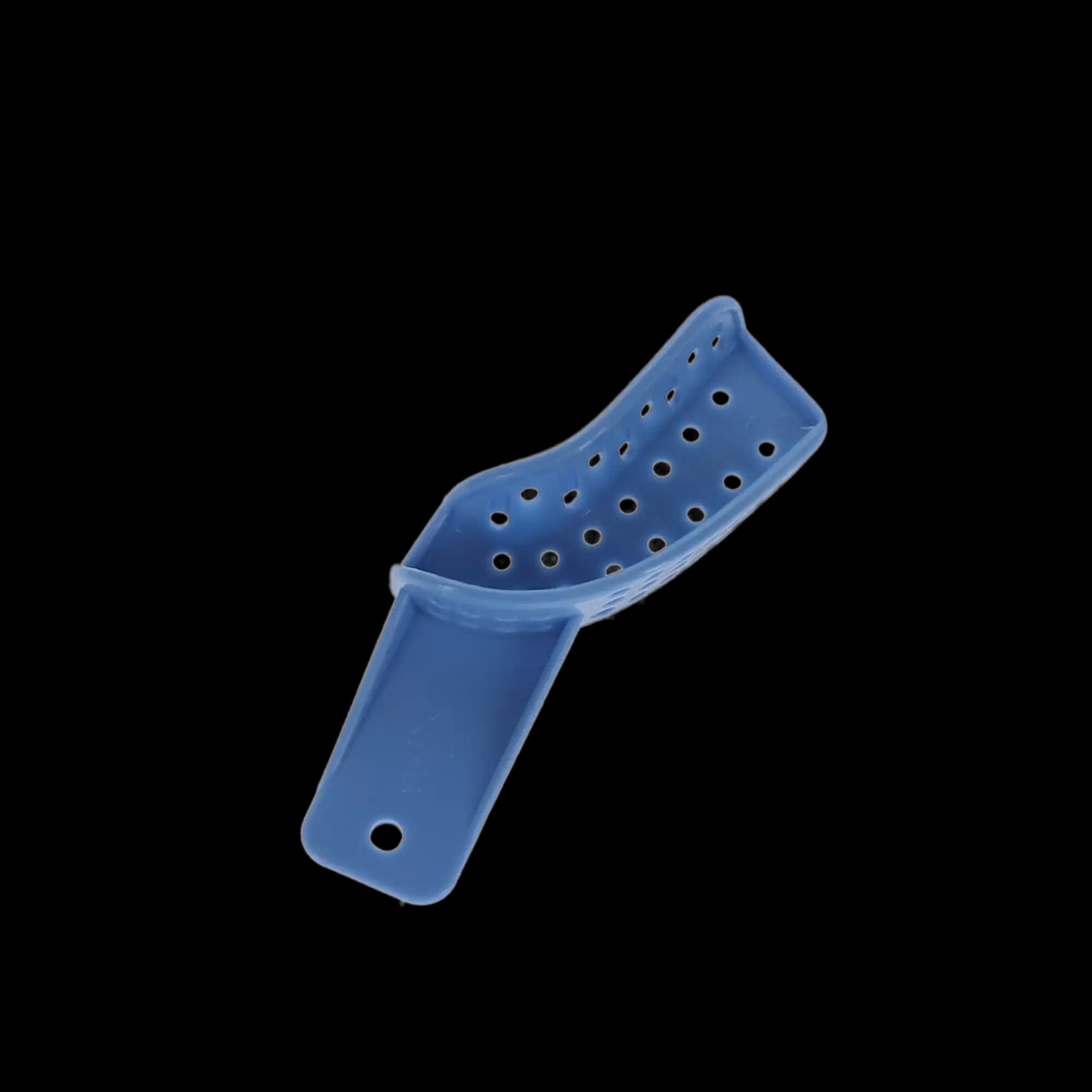 Excellent II Disposable Impression Trays, #8 Upper Left/Lower Right, Perforated Baby Blue Plastic, 12/Pk, IT2-ULLR thumbnail 4