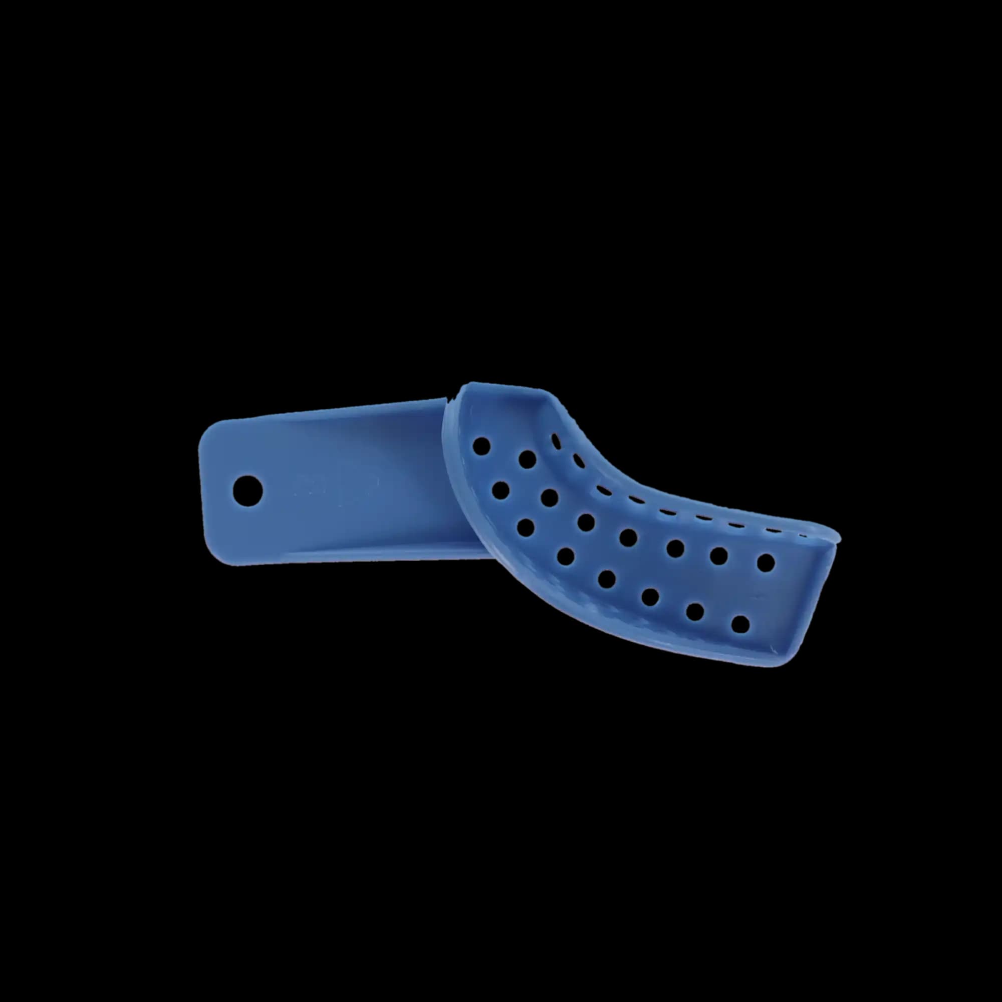 Excellent II Disposable Impression Trays, #8 Upper Left/Lower Right, Perforated Baby Blue Plastic, 12/Pk, IT2-ULLR thumbnail 6