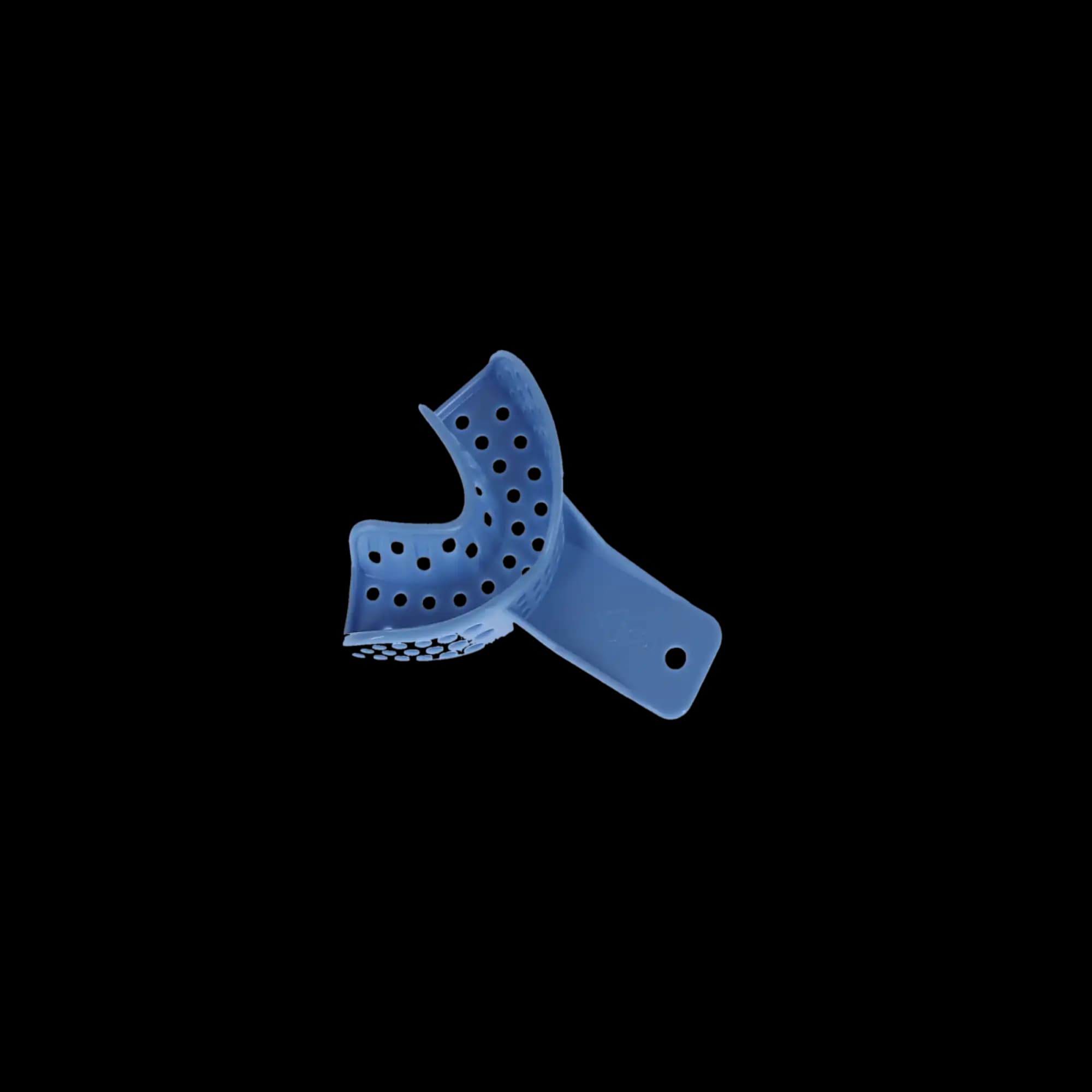 Excellent II Disposable Impression Trays, #9 Anterior, Perforated Baby Blue Plastic, 12/Pk, IT2-ANT thumbnail 4