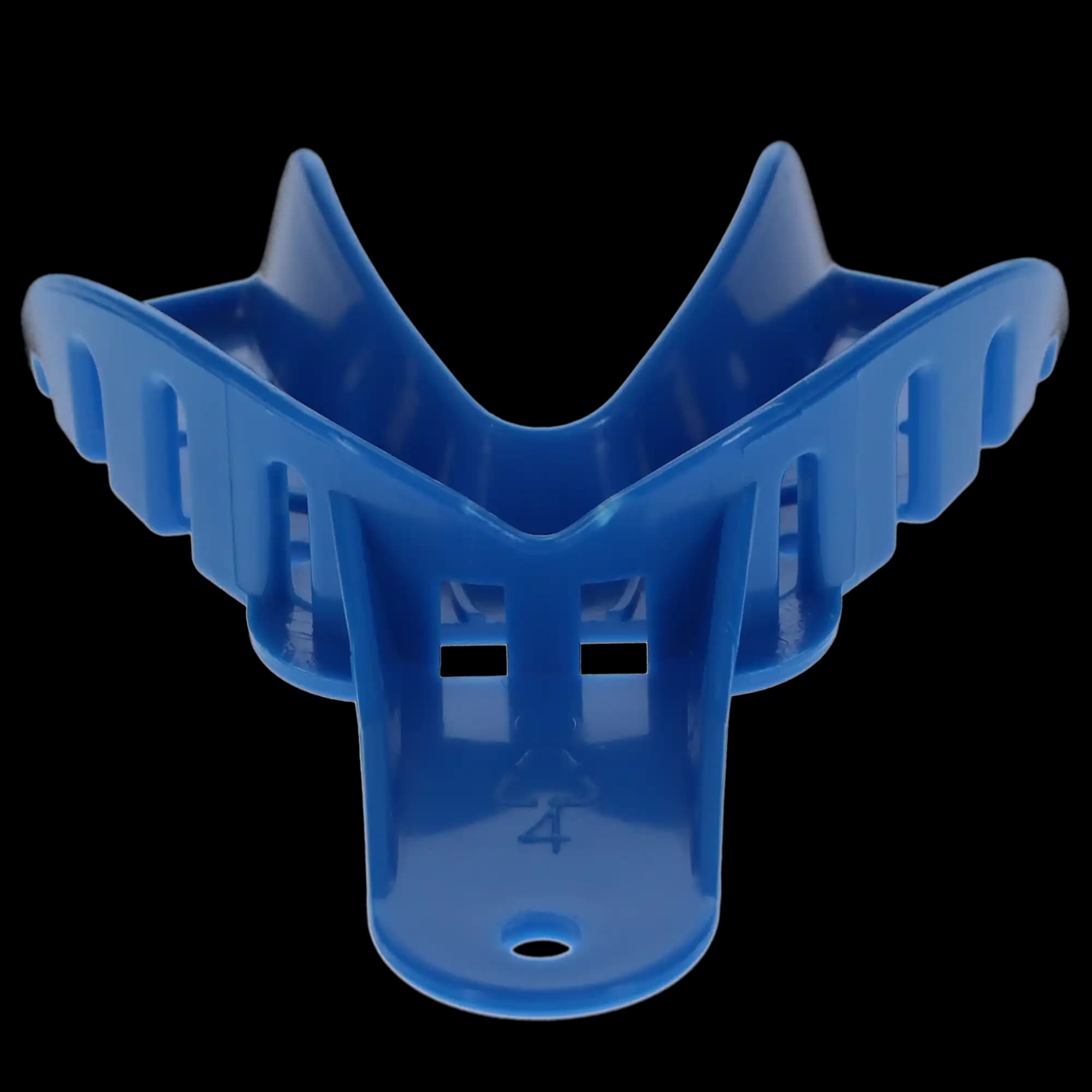 Plasdent Excellent Disposable Impression Trays, #4 Medium Lower, Perforated, Royal Blue, 12/Pk, IT-ML thumbnail 3