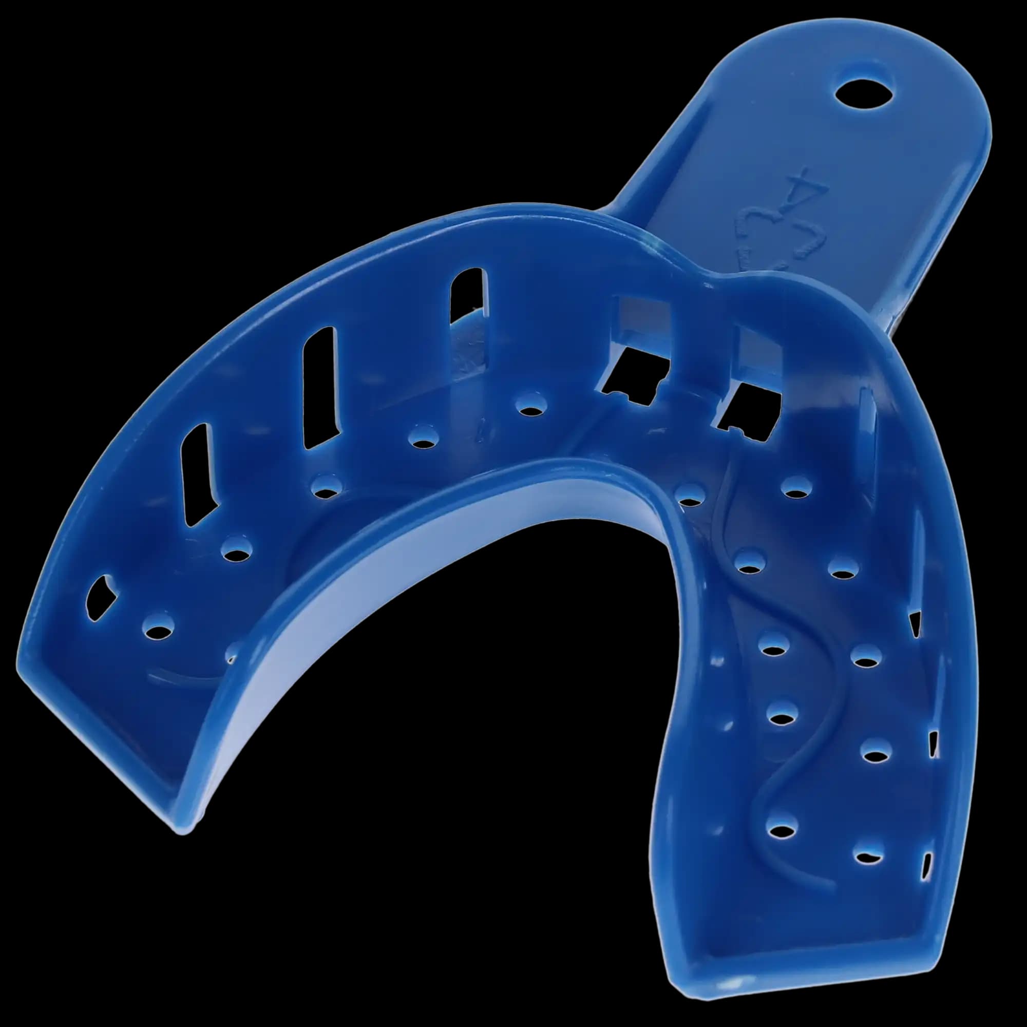 Plasdent Excellent Disposable Impression Trays, #4 Medium Lower, Perforated, Royal Blue, 12/Pk, IT-ML thumbnail 4