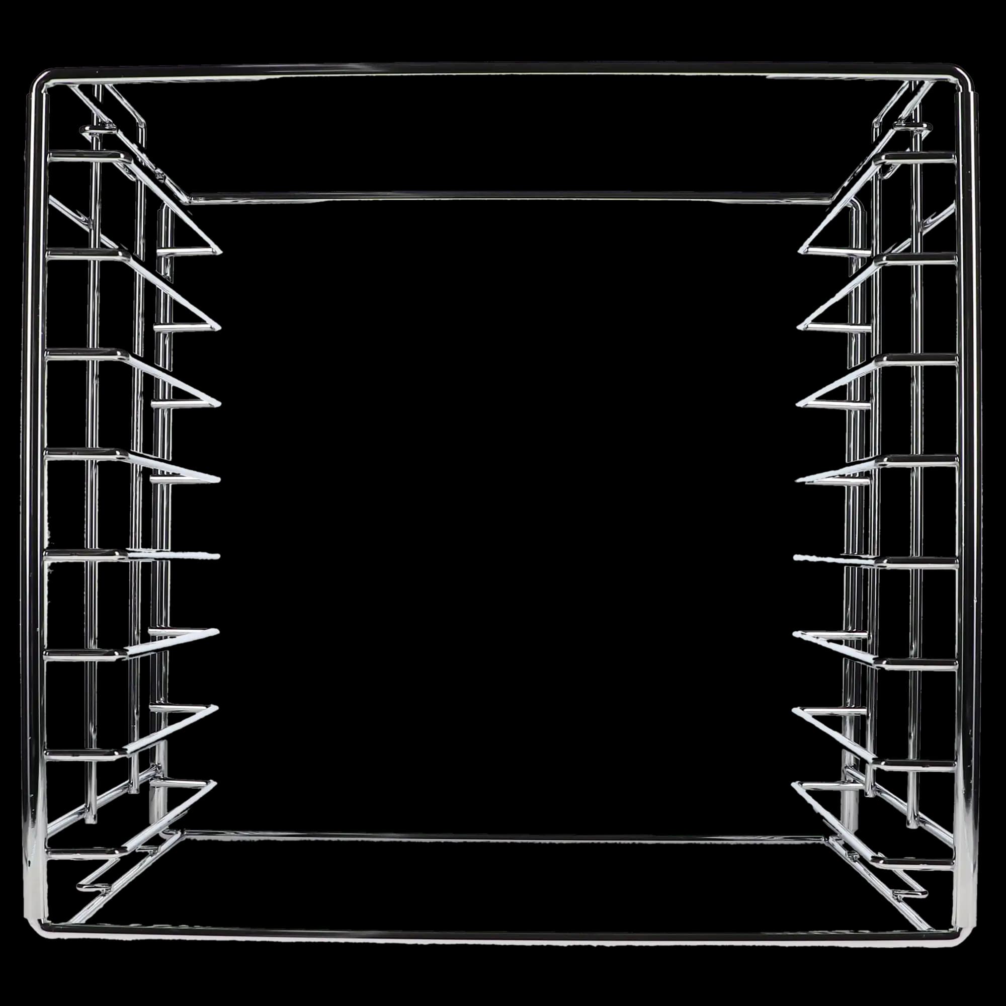 Plasdent Chrome Tray Rack, Size B, Long Side Loading, Holds 8 Trays, 14-1/2" W x 9-3/4" D x 14-1/8" H, 1/Pk, 300TRB-C thumbnail 5
