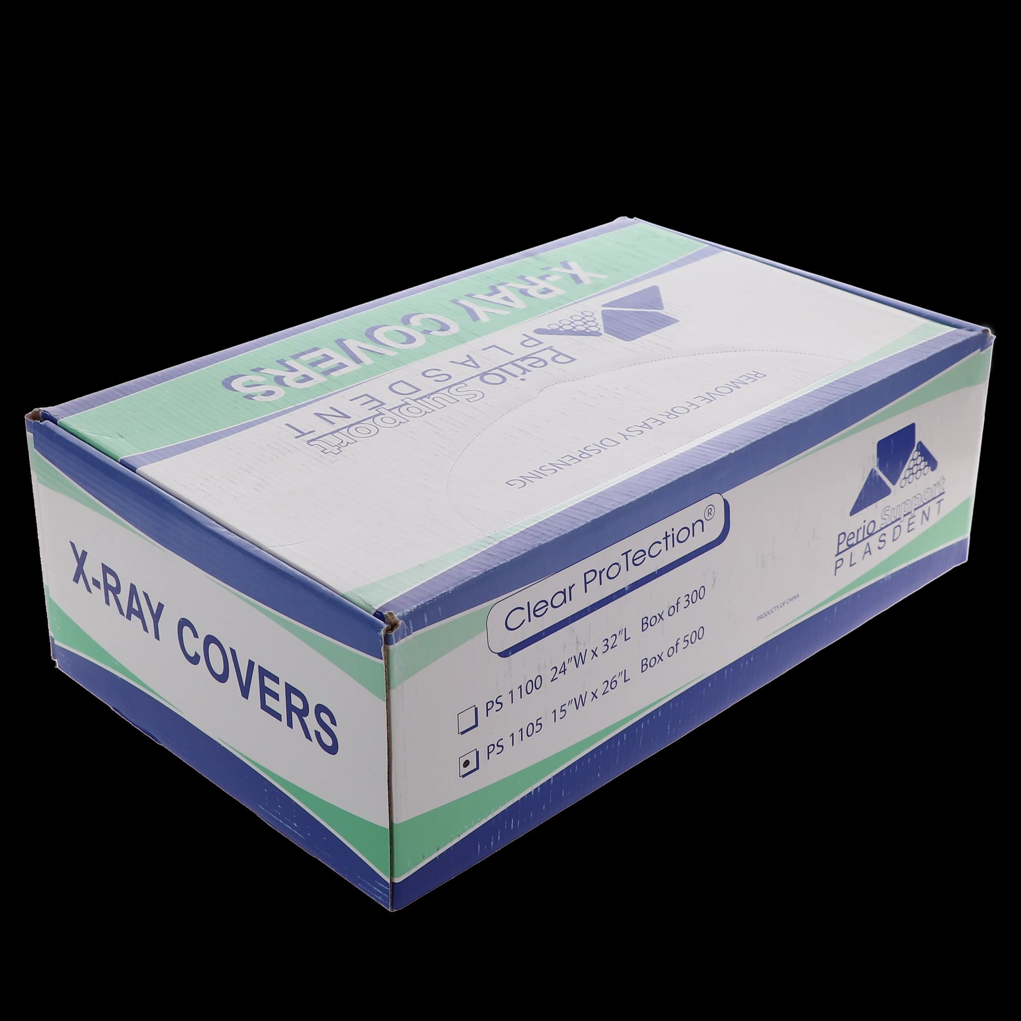 Plasdent Clear Protection X-Ray Head Cover, 15" x 26", 500/Box, PS1105 thumbnail 3