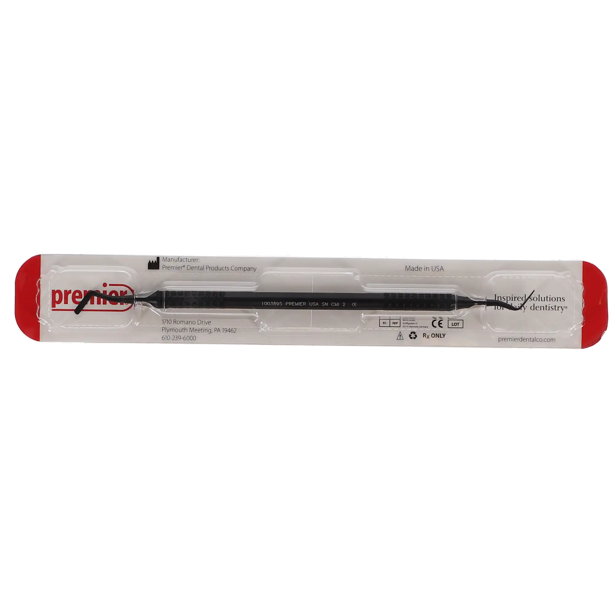 Premier Composite Manipulation Instrument CMI-2, Double-Ended, Size #2, Black Anodized Aluminum, 1/Pk, 1003895 thumbnail 5