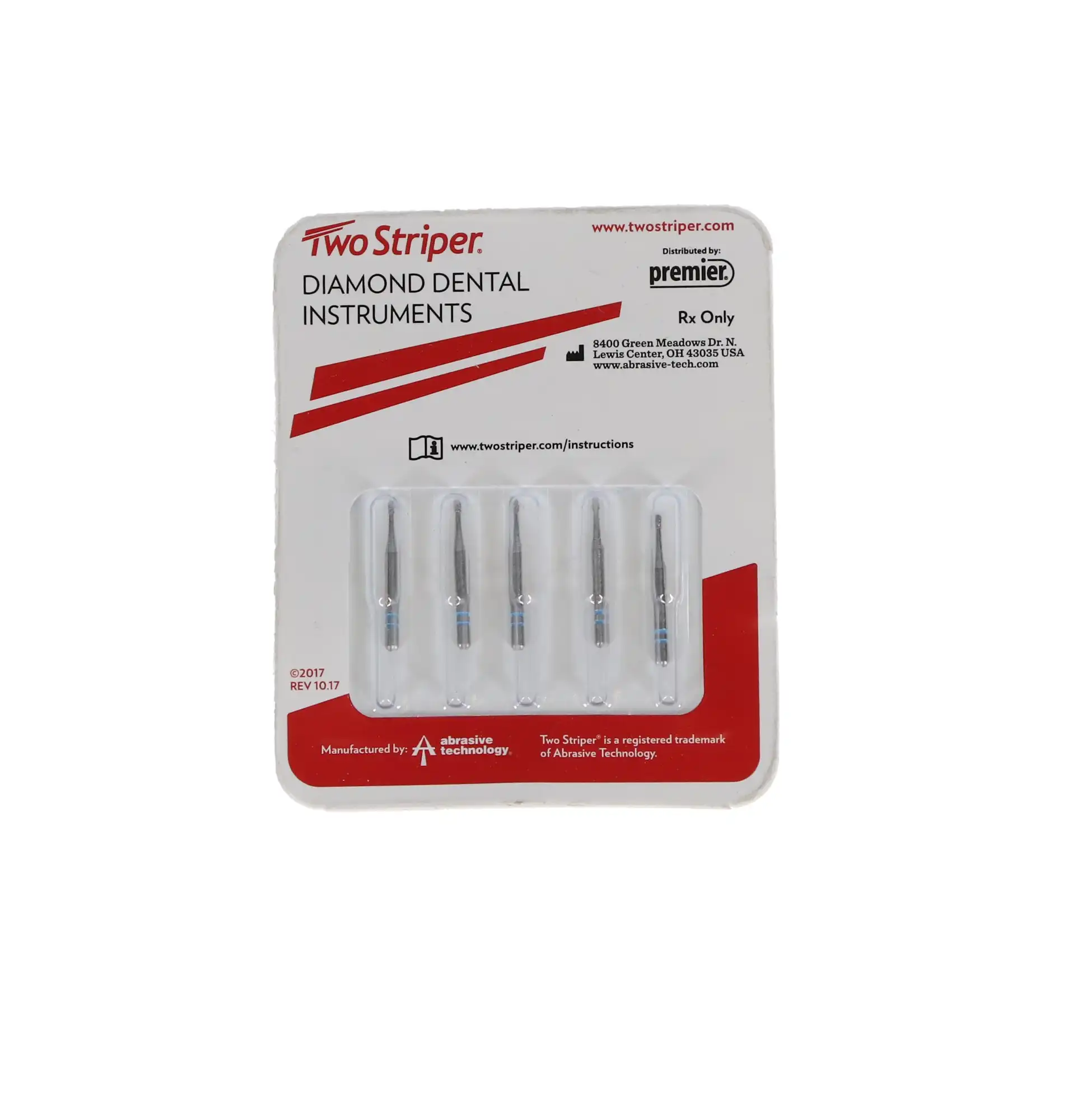 Two Striper Operative Diamond Bur, FG, Pear, #330, Medium Grit, Blue Ring, 0.9 mm, 5/Pk, 2013261 thumbnail 5