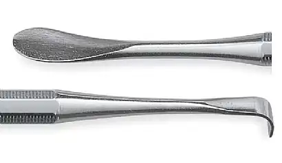 Premier Apical Elevator, Blunt, Single-End, Large Stainless Steel Handle, #304B, 1/Pk, 1003363 thumbnail 2